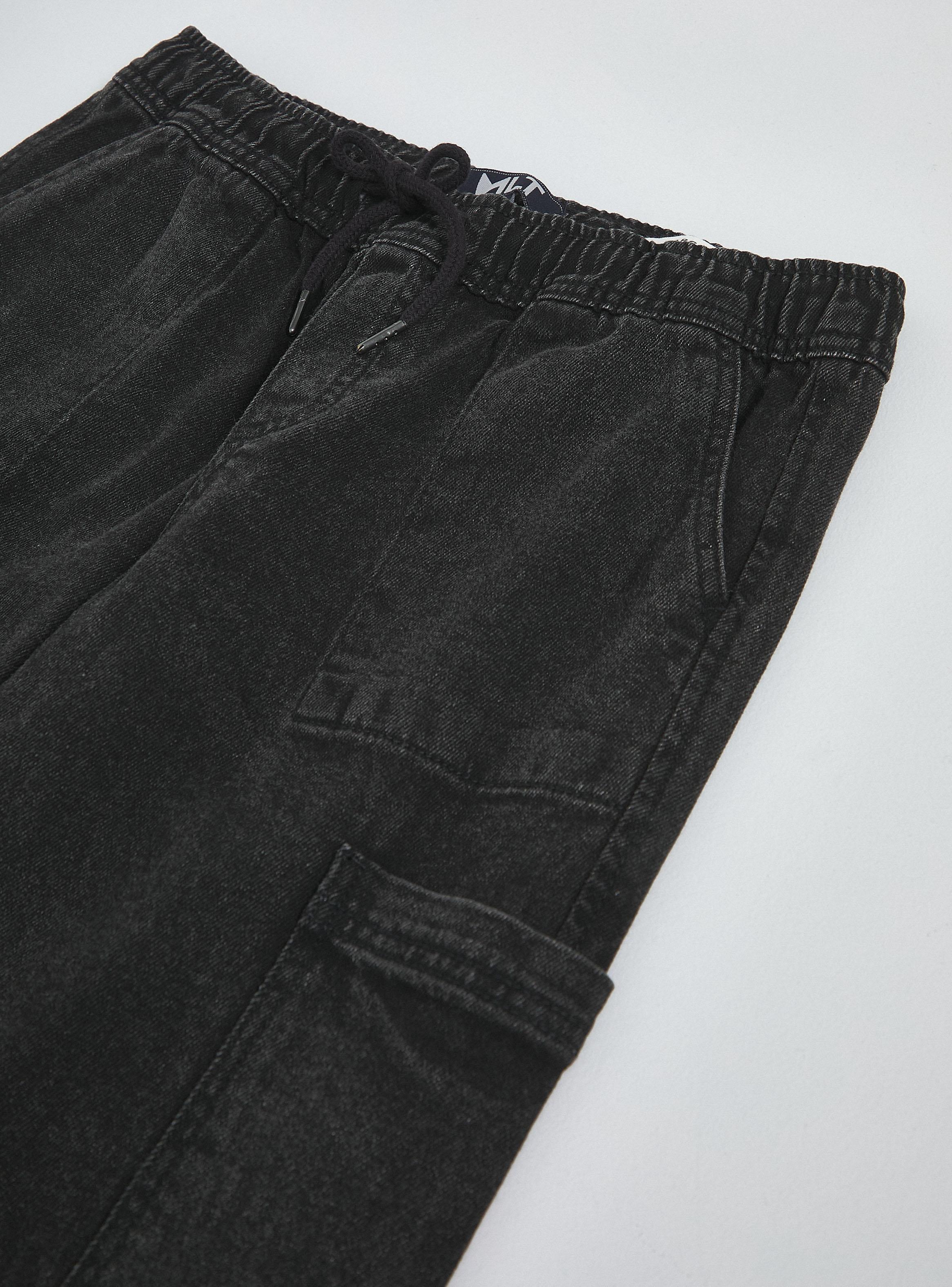 Jeans con Cintura Elásticada y 3 Bolsillos-2