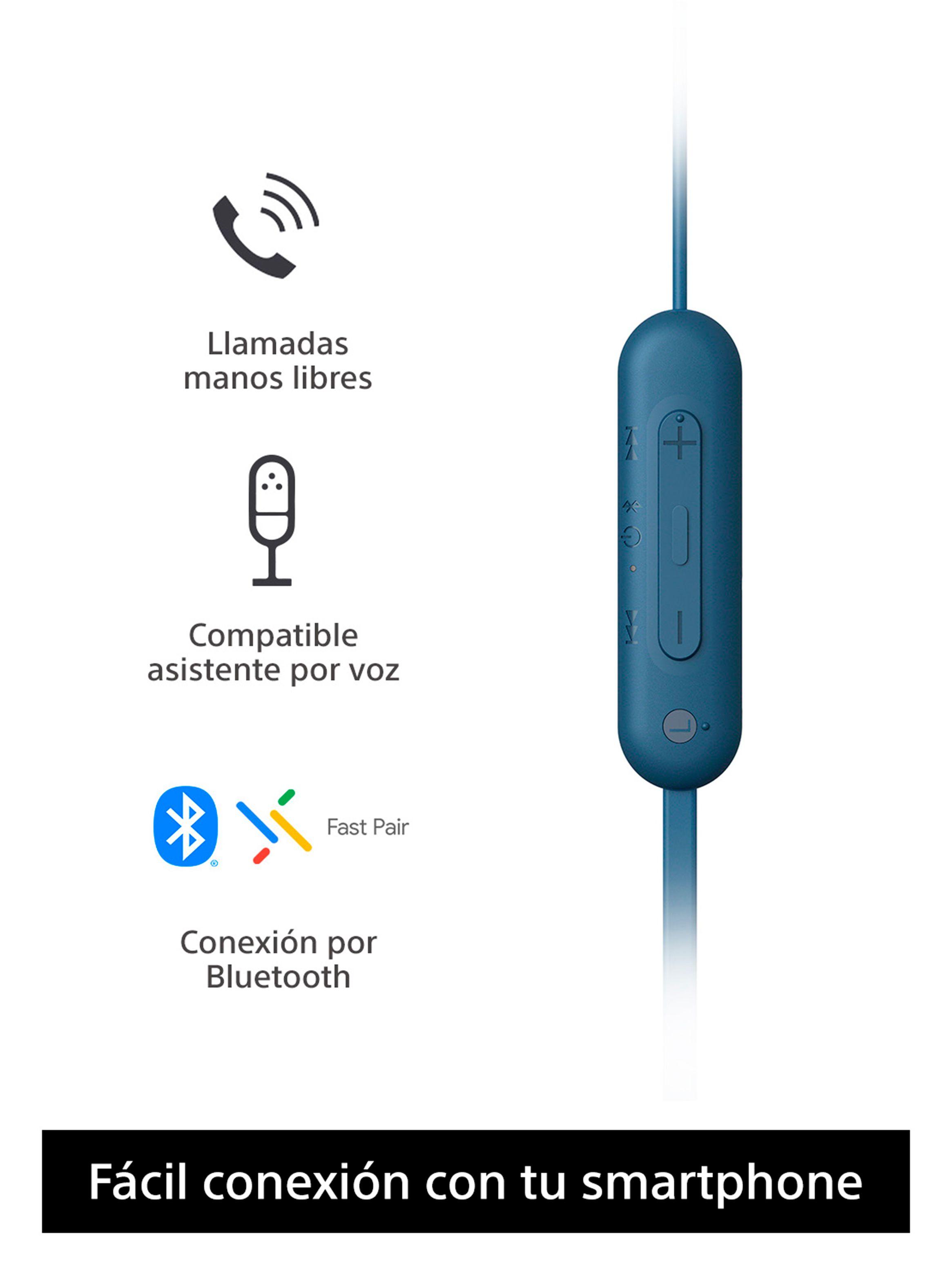 Audífonos Internos Inalámbricos WI-C100 Azul-3
