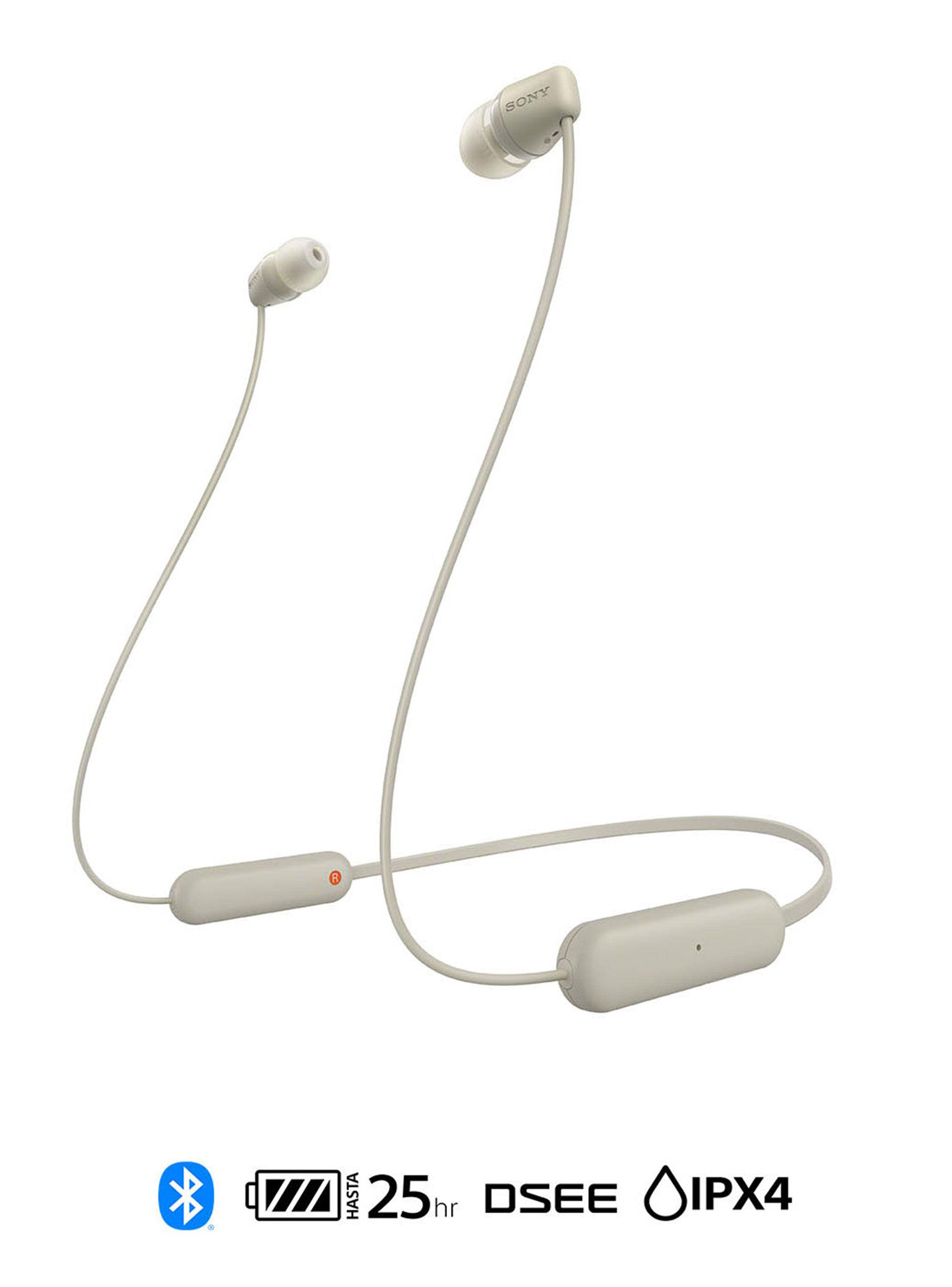 Audífonos Internos Inalámbricos WI-C100 Crema-0