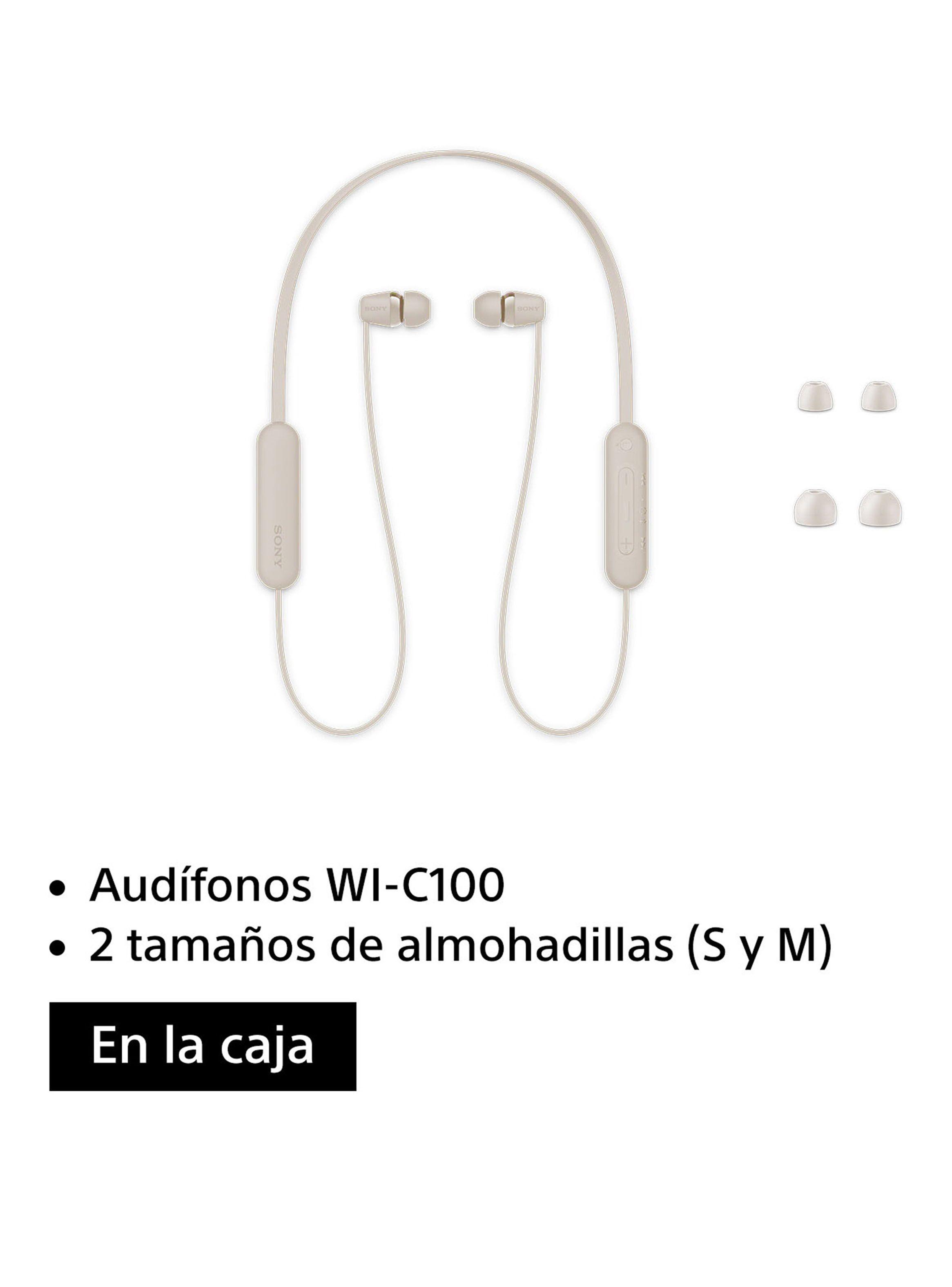 Audífonos Internos Inalámbricos WI-C100 Crema-3