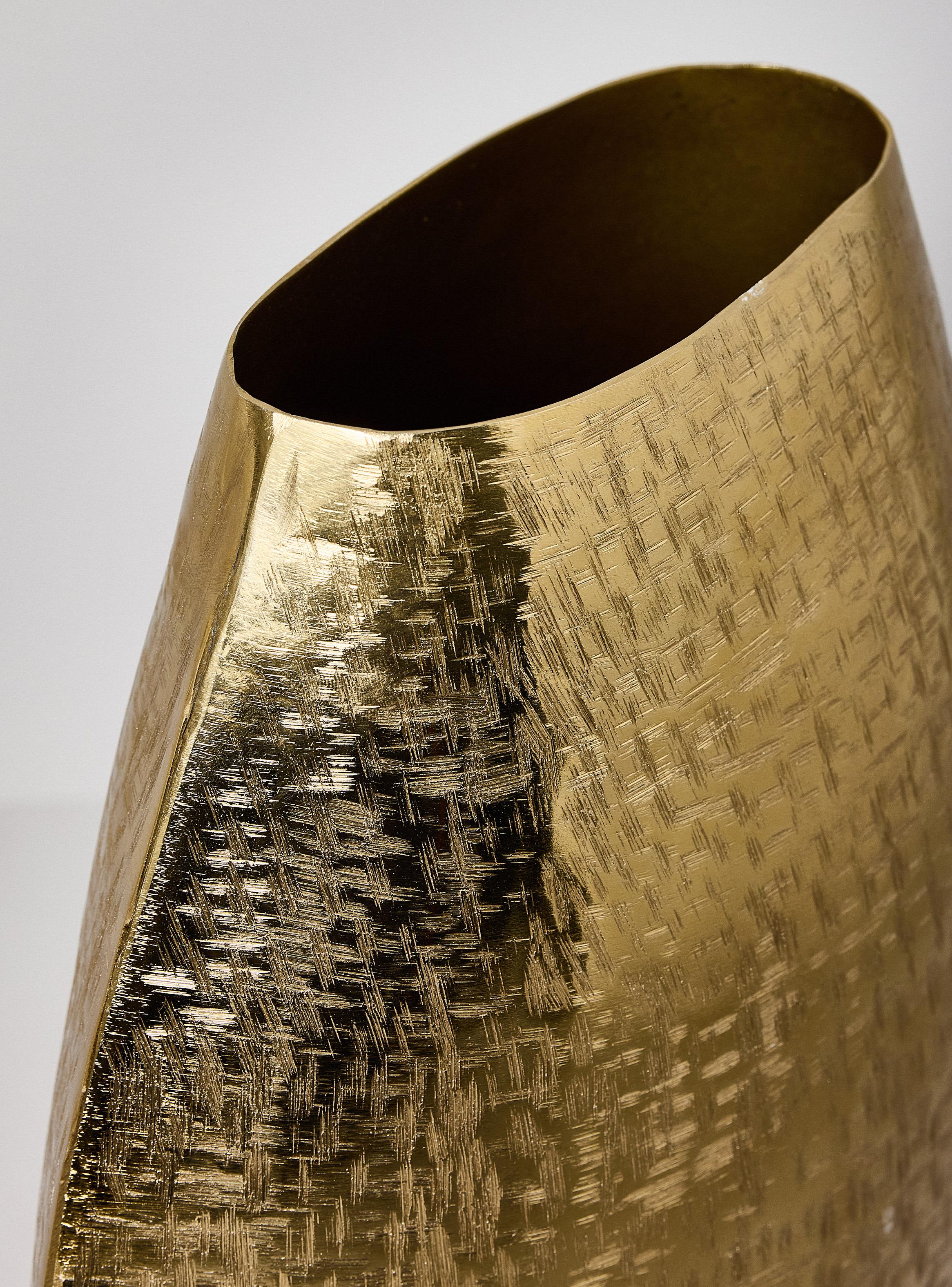 Jarrón Dorado 39 cm-2