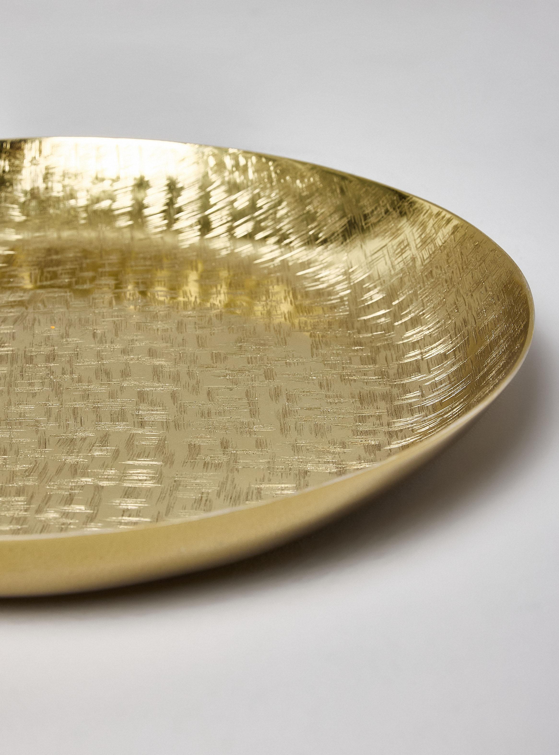 Plato Decorativo Dorado 30 cm-2