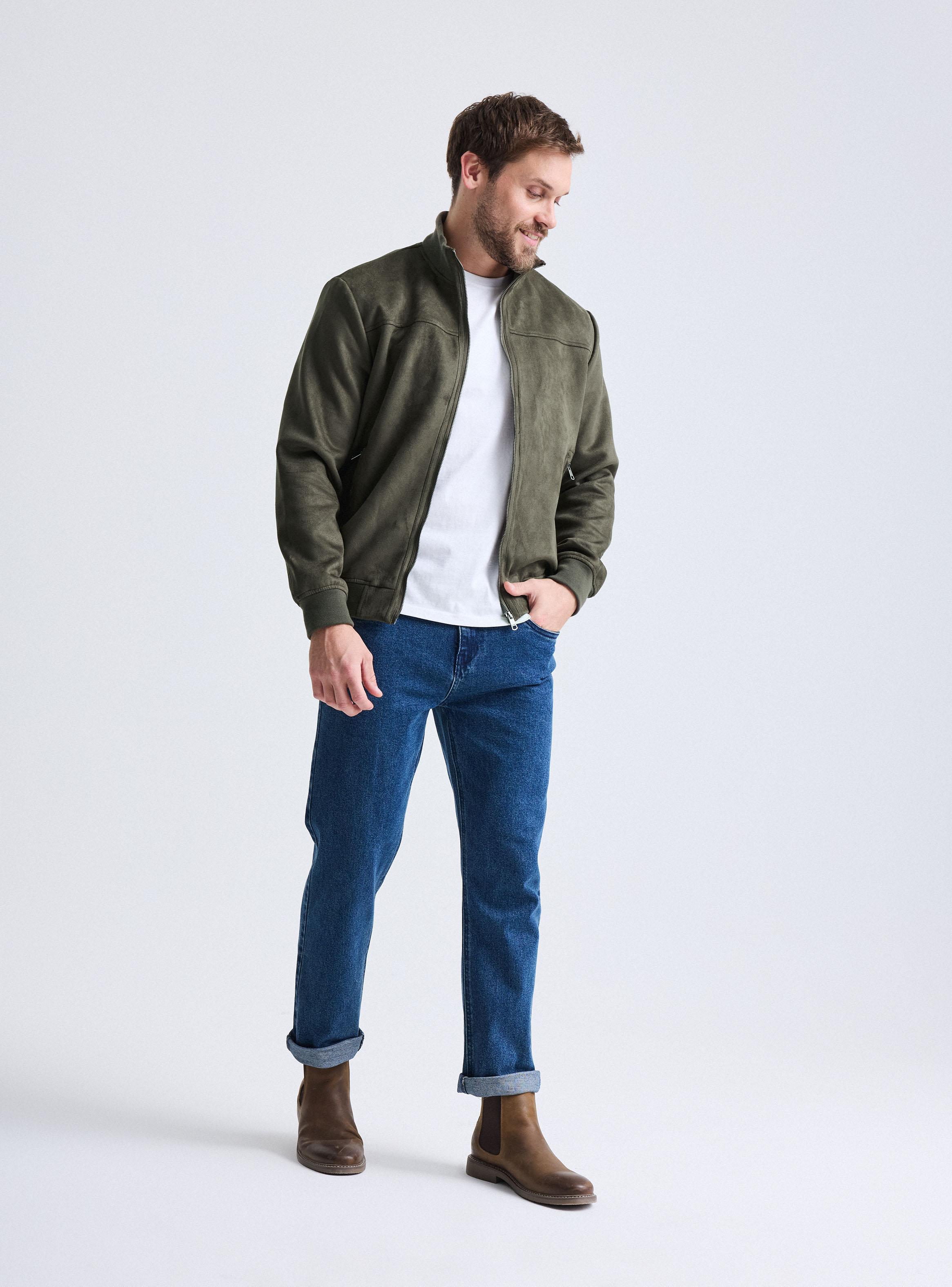 Chaqueta Bomber Gamuza-4