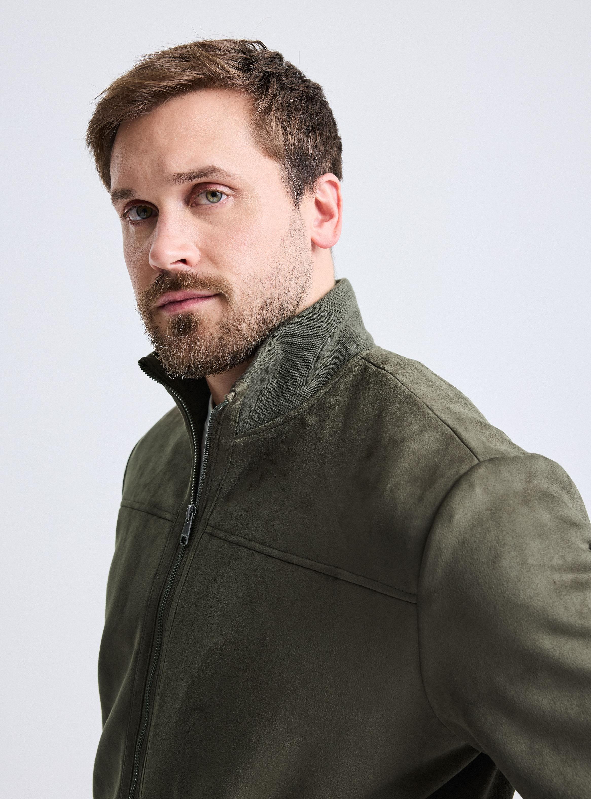 Chaqueta Bomber Gamuza-2