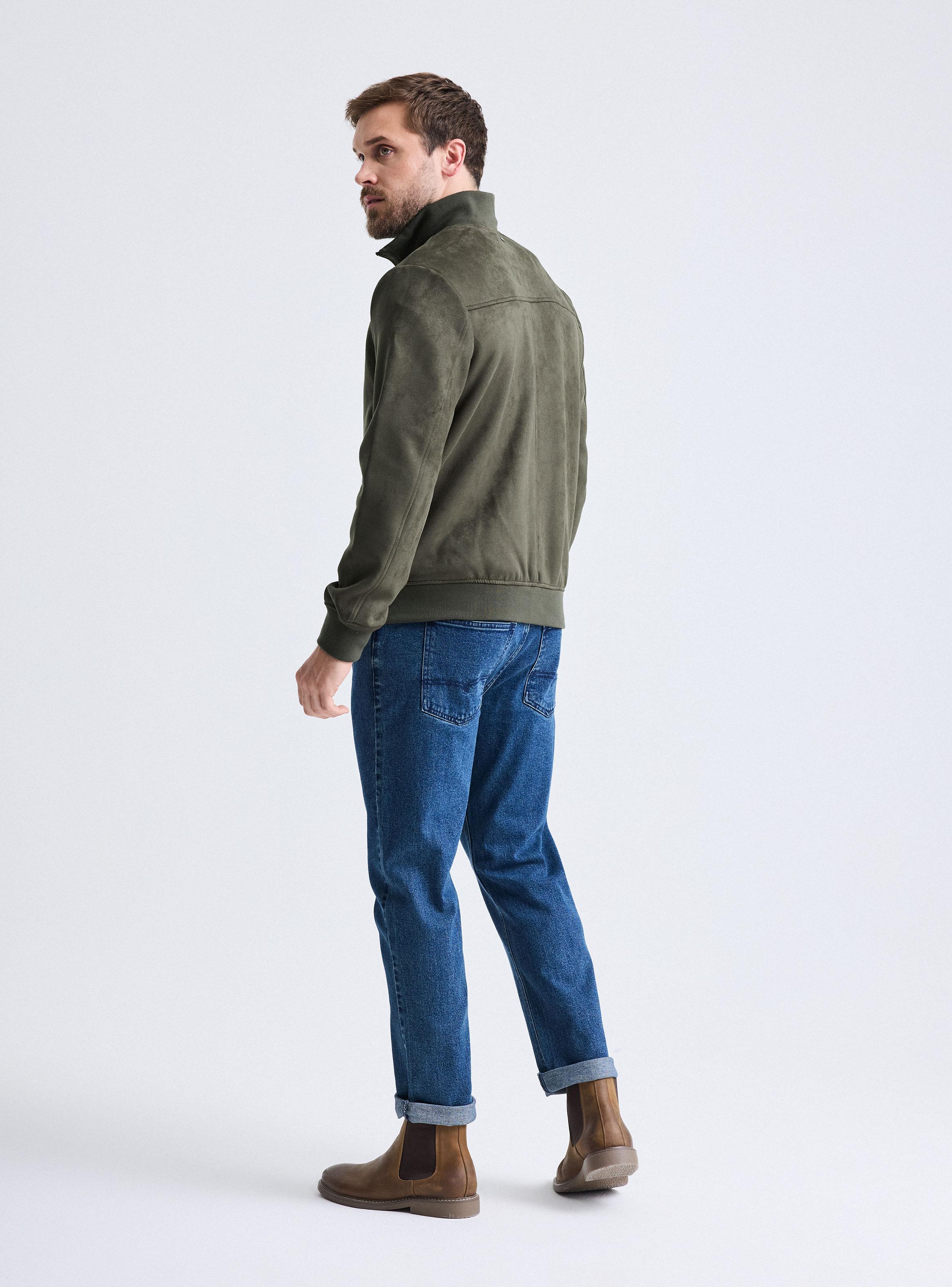 Chaqueta Bomber Gamuza-5