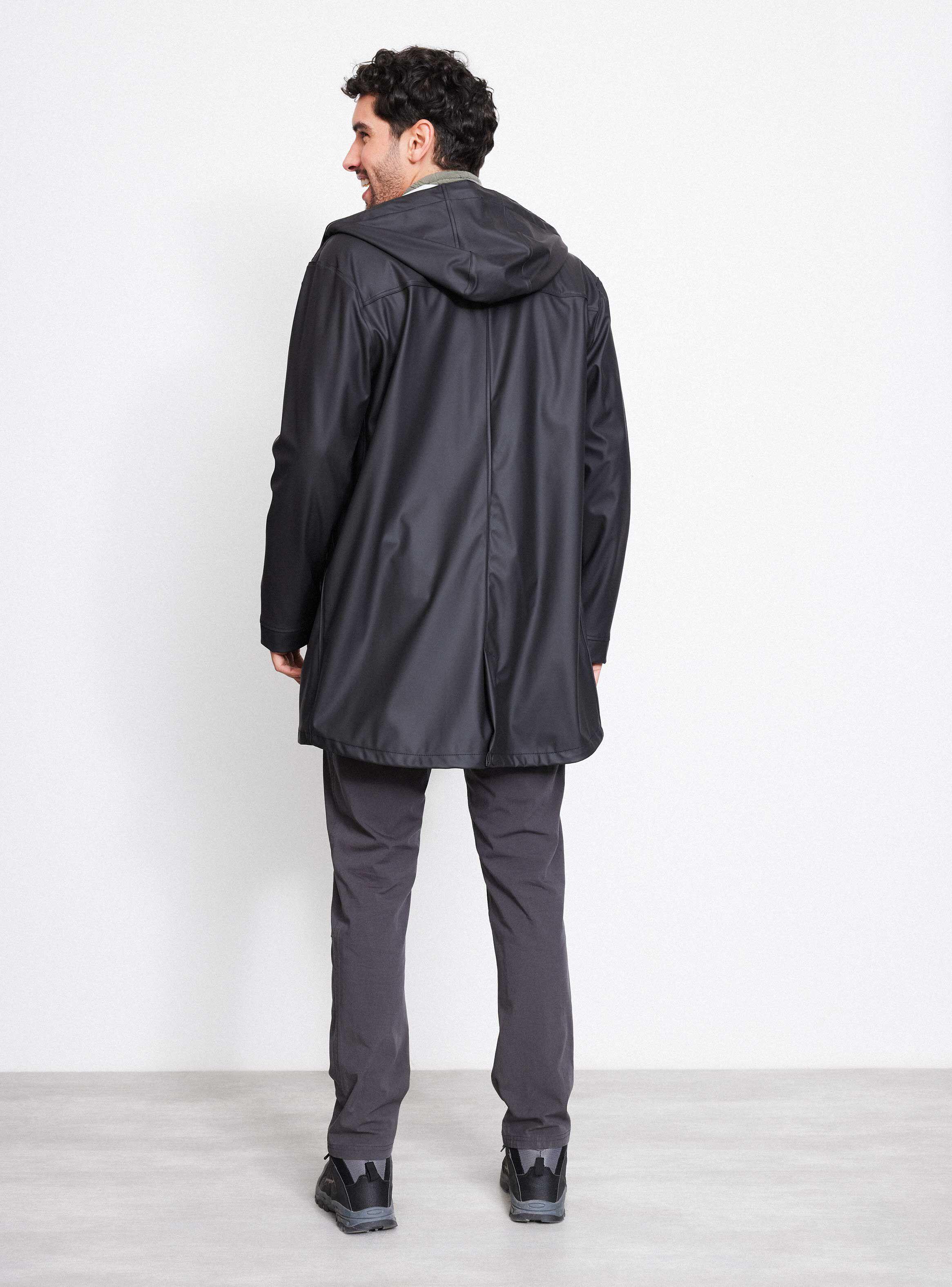 Chaqueta Abrigo Impermeable Largo-5