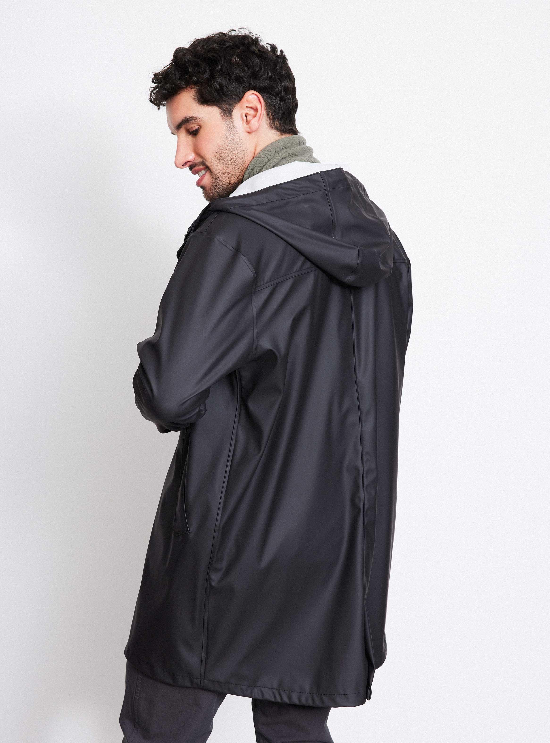 Chaqueta Abrigo Impermeable Largo-1