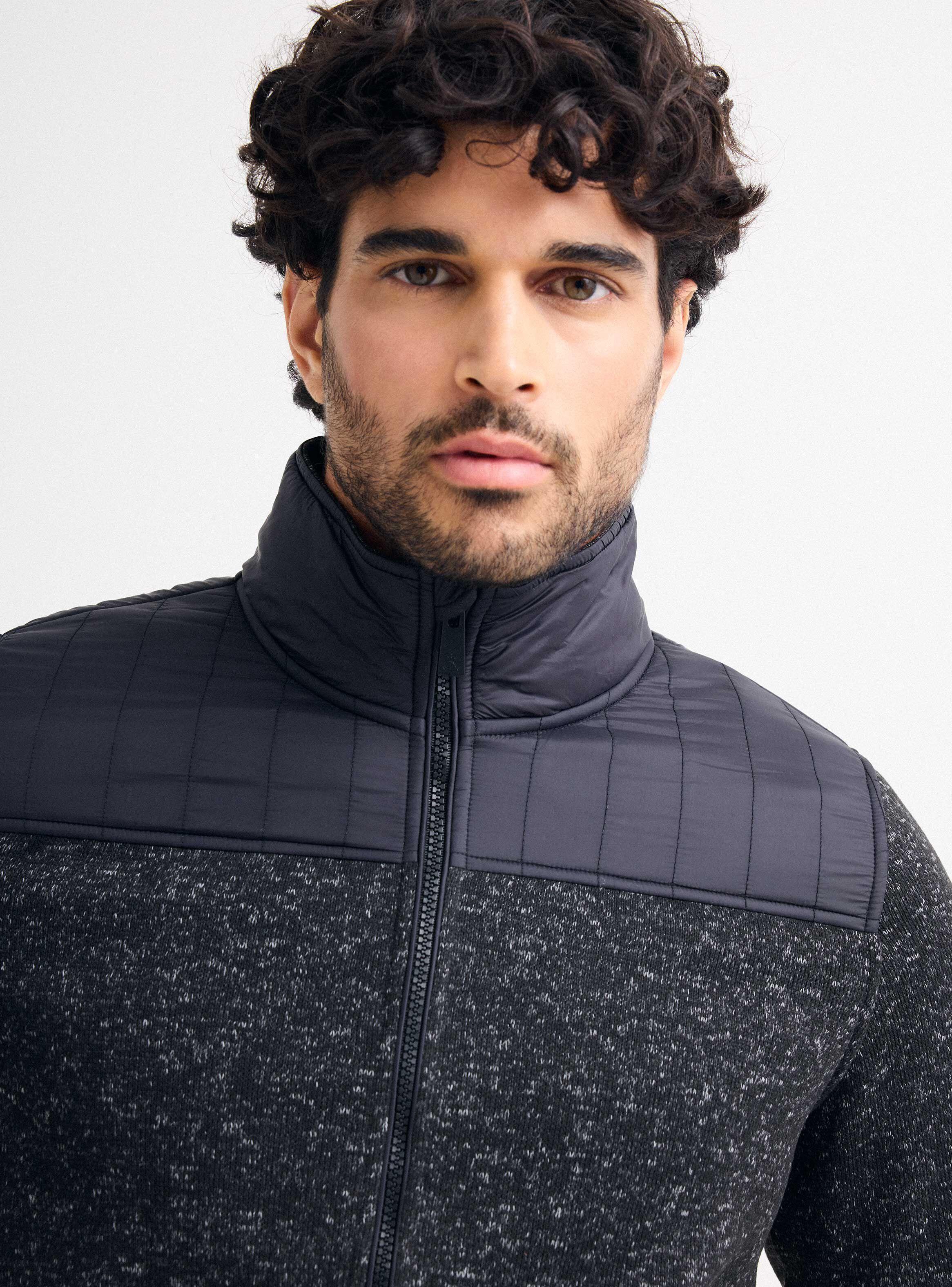 Polar Full Zipper Tela Parka enn Parte Superior-3