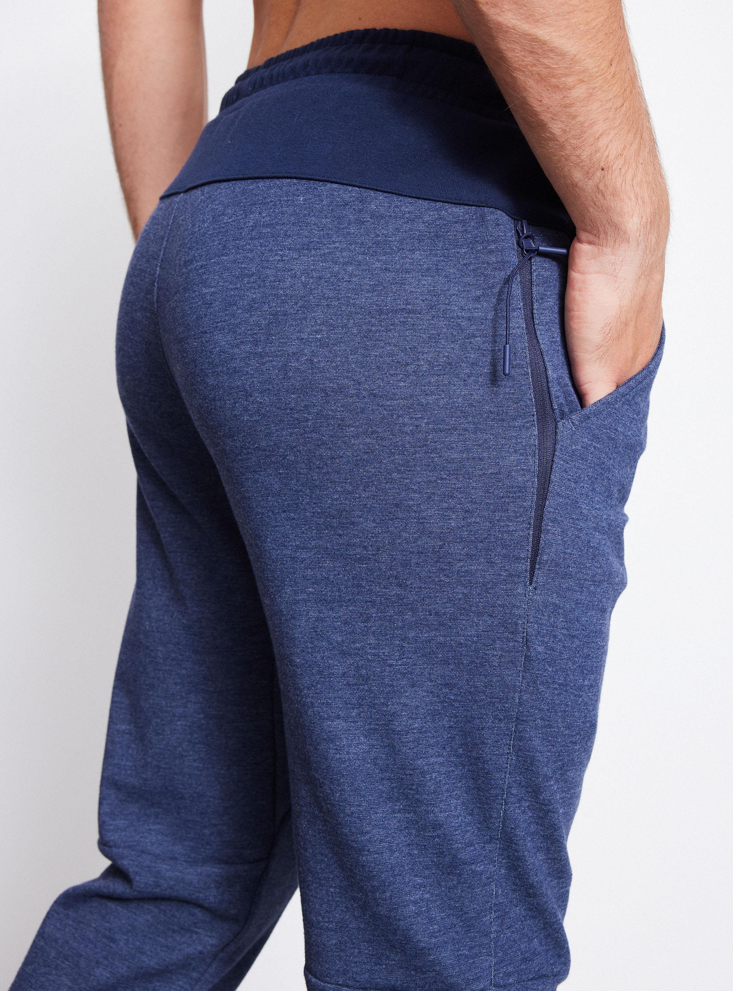 Pantalón Pretina en Contraste Bolsillo con Cierre-3