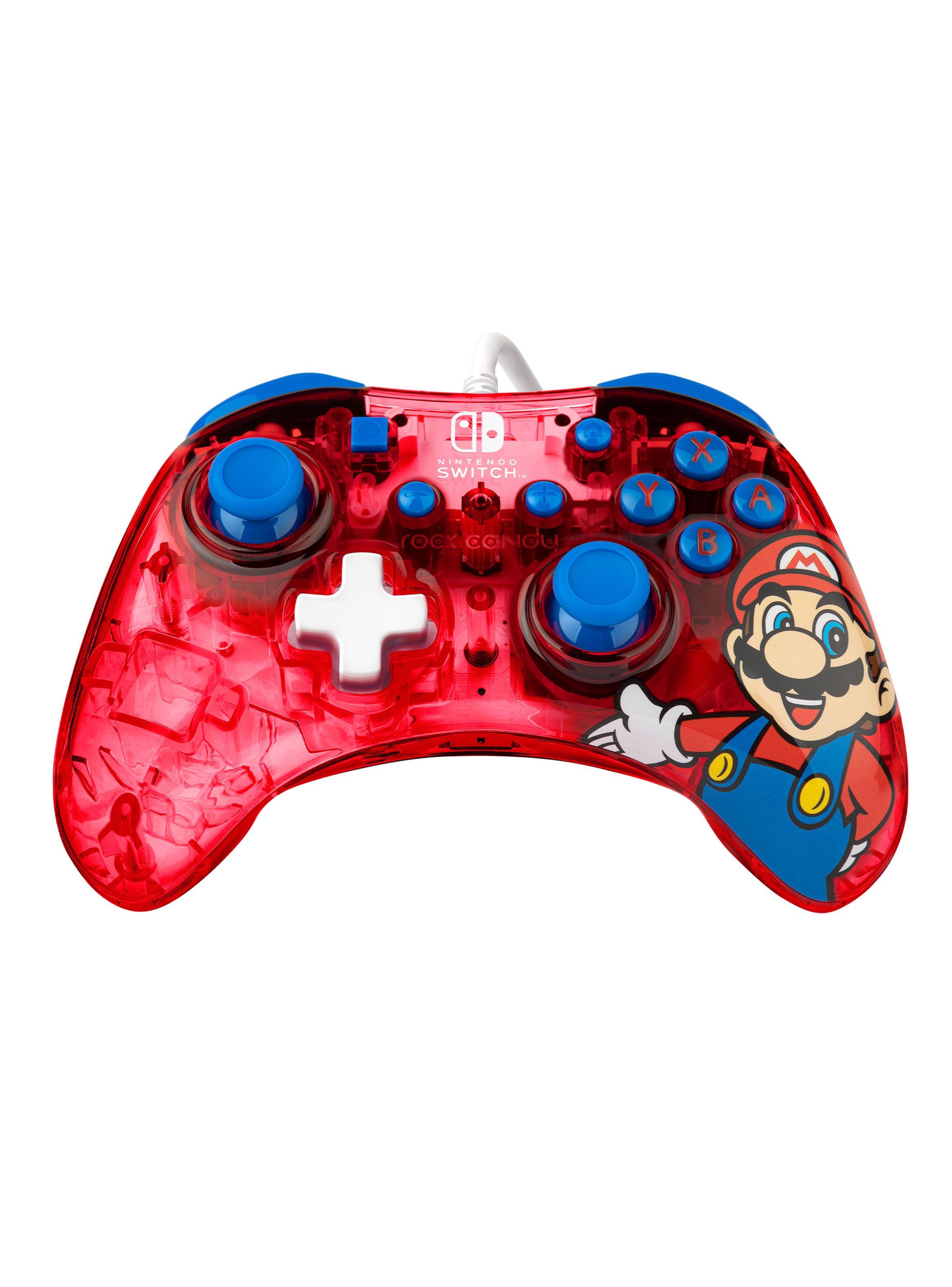 Control Alámbrico Rock Candy Mario para Nintendo Switch-0