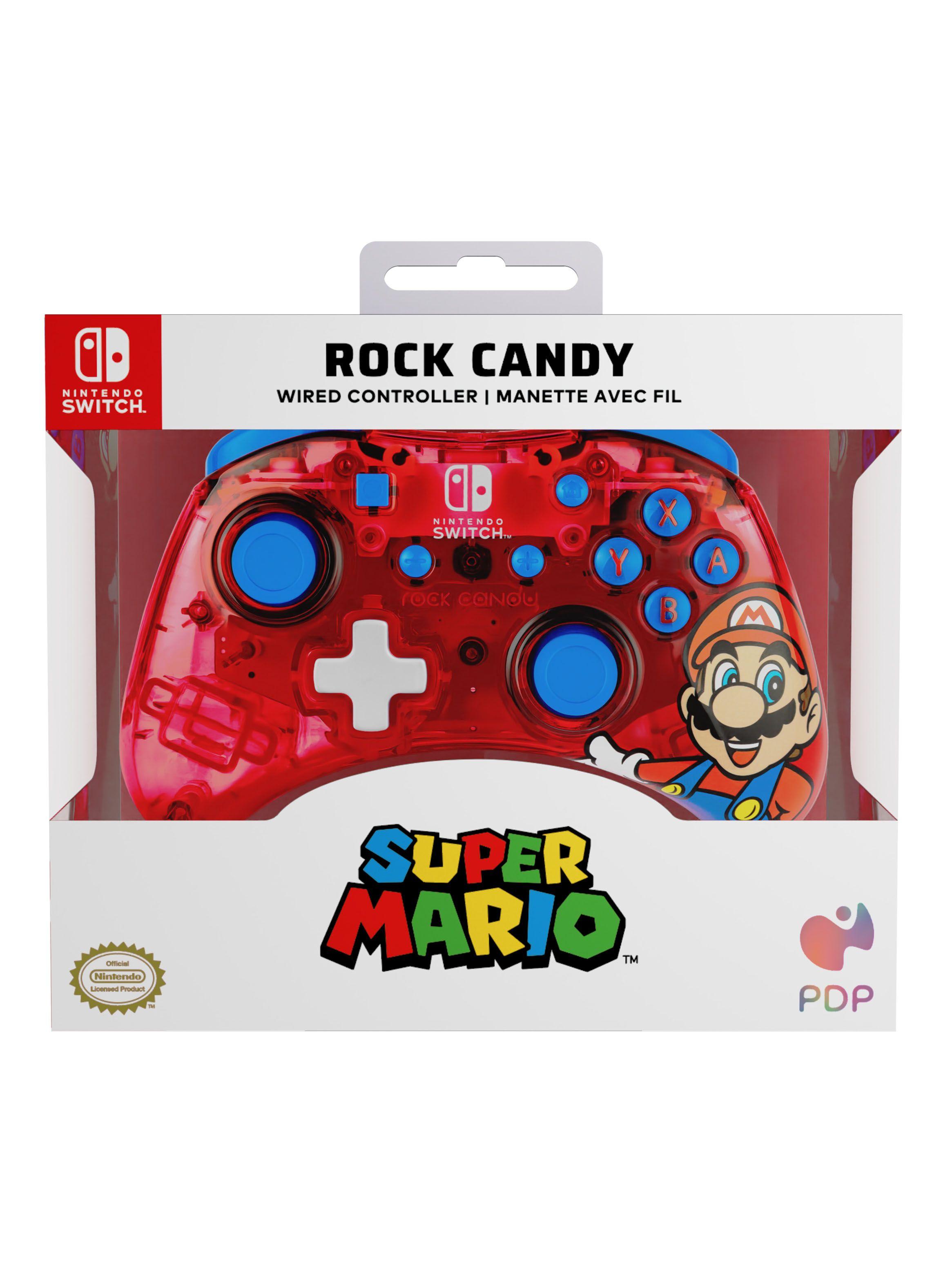 Control Alámbrico Rock Candy Mario para Nintendo Switch-3