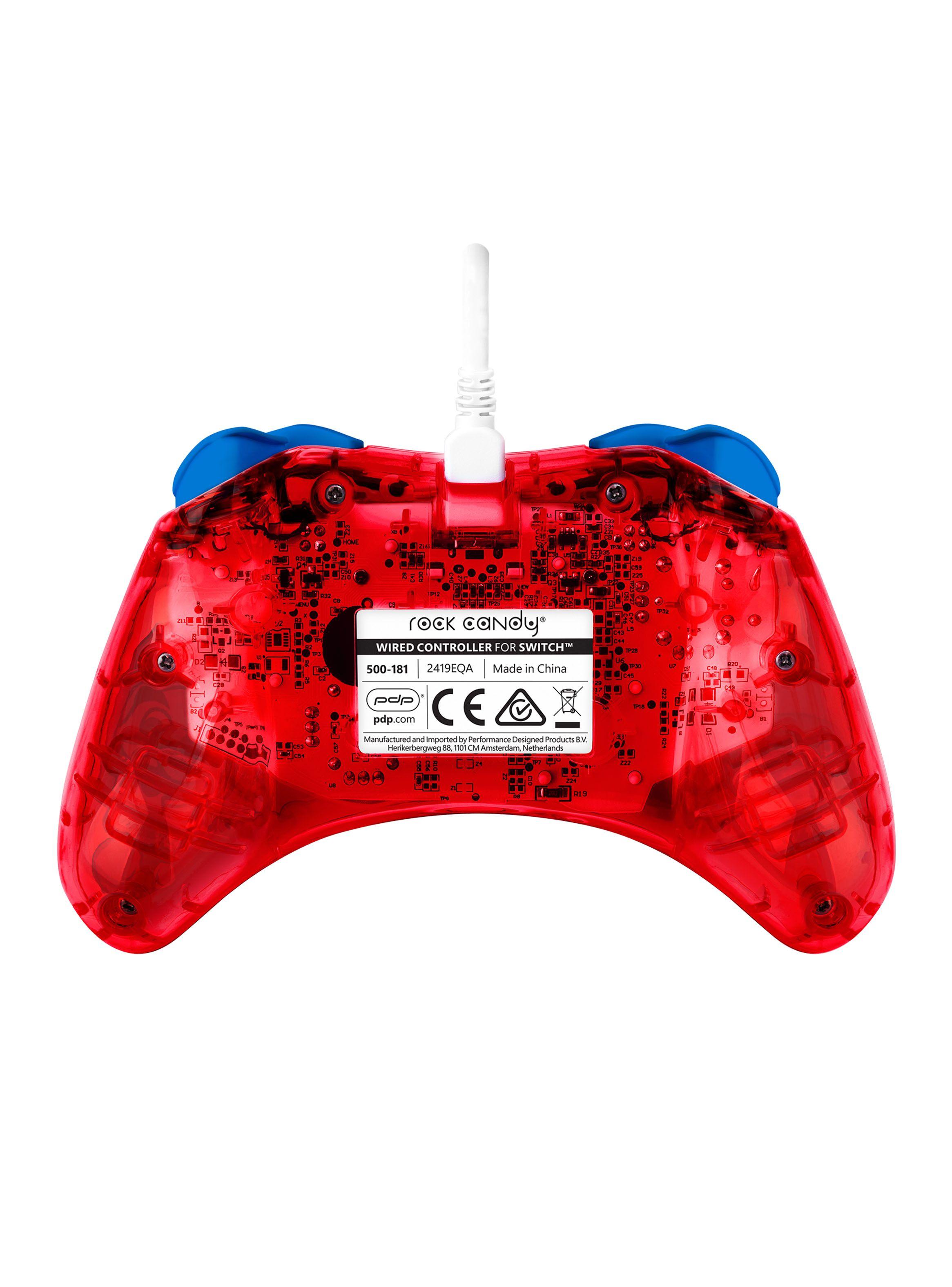 Control Alámbrico Rock Candy Mario para Nintendo Switch-1