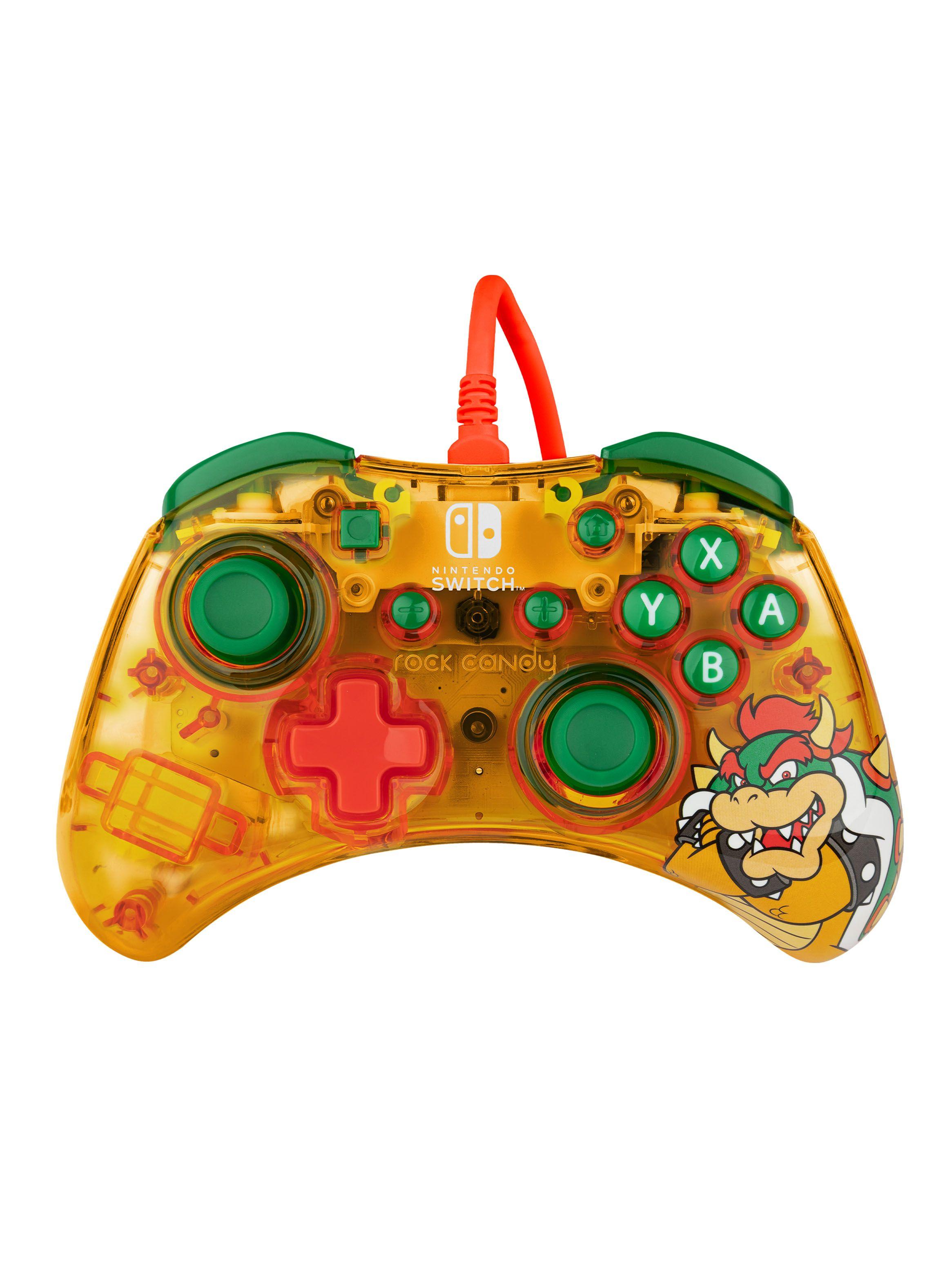 Control Alámbrico Rock Candy Bowser para Nintendo Switch-0