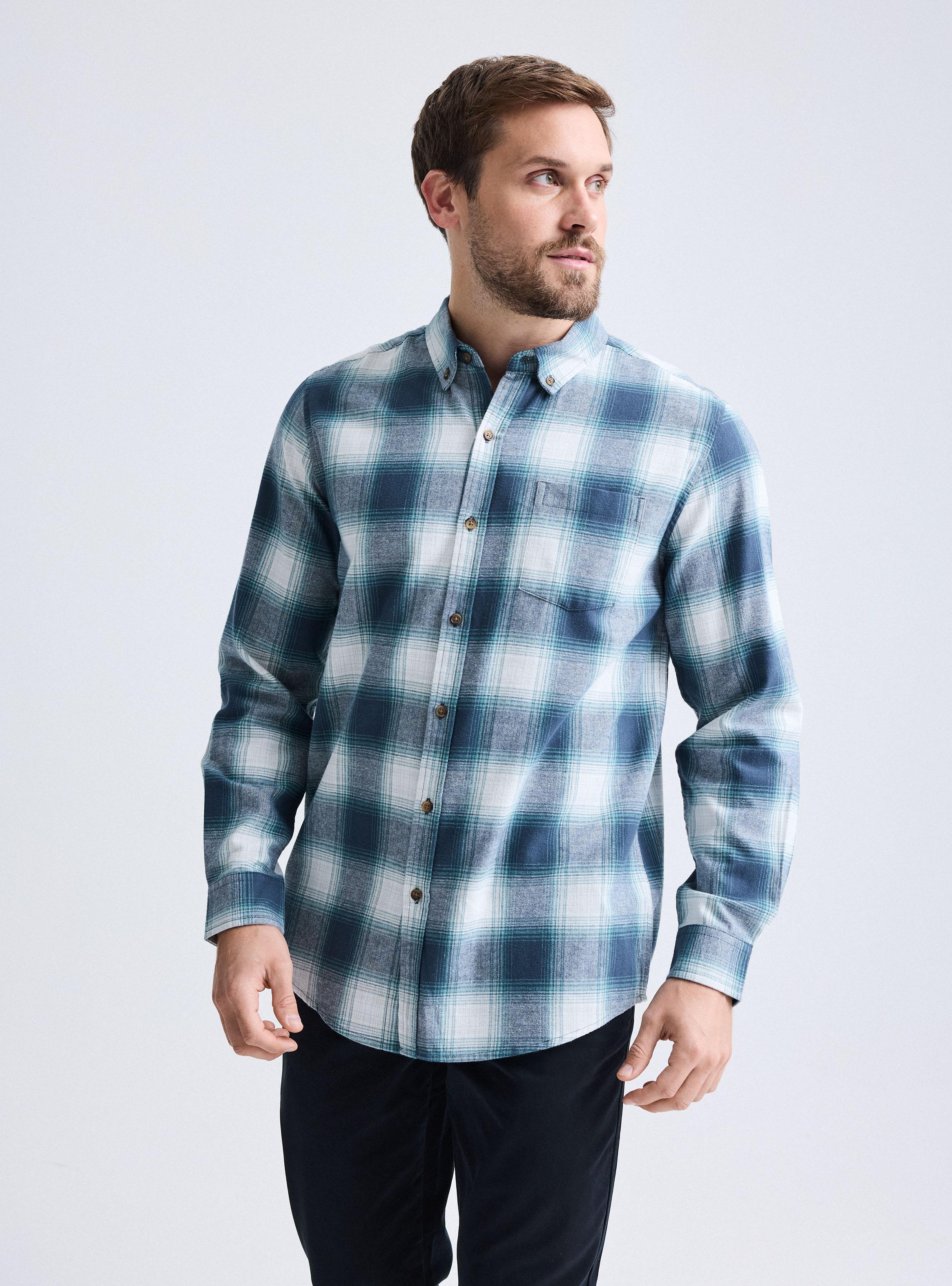 Camisa Franela Cuadros-0