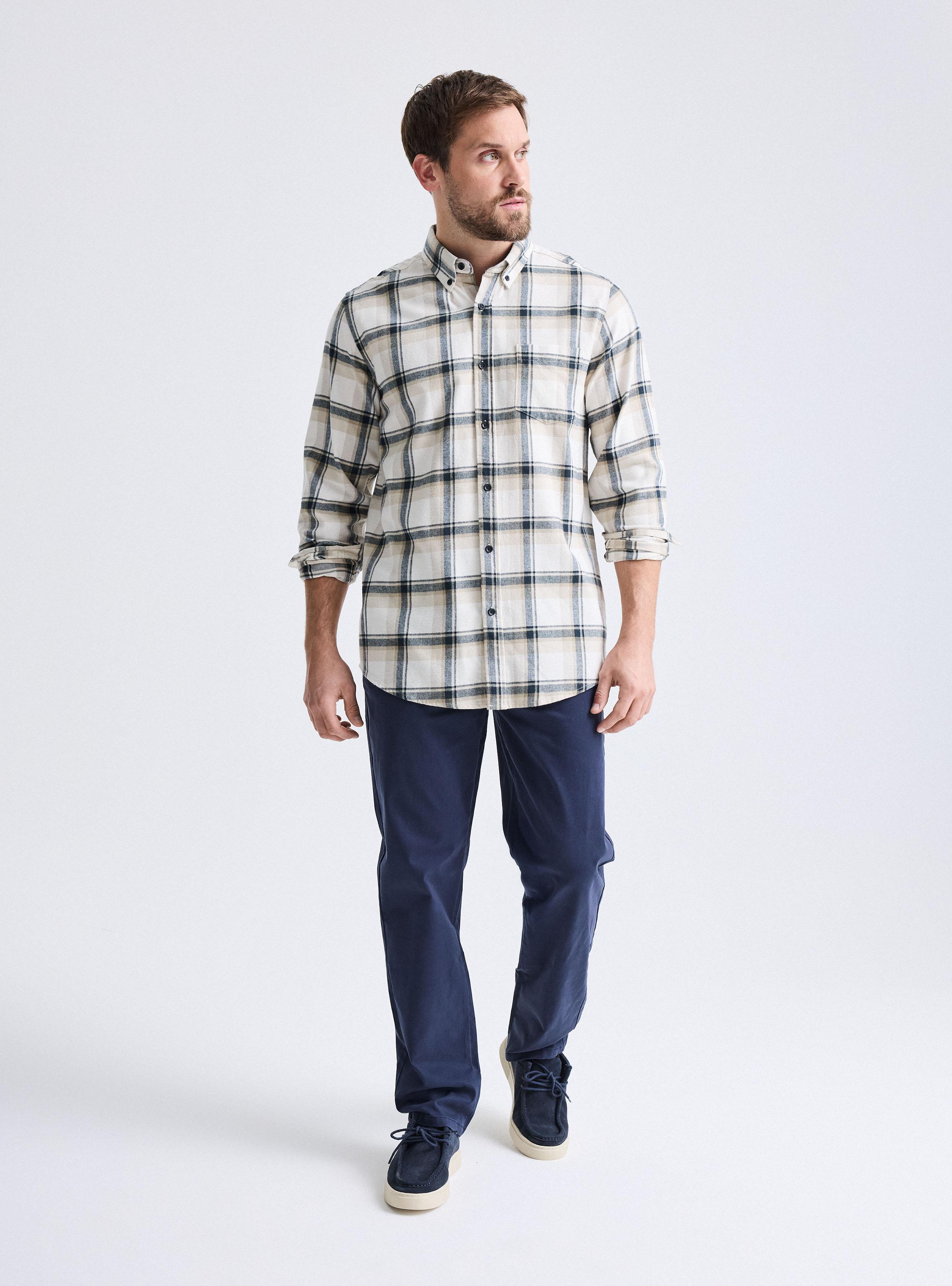 Camisa Franela Cuadros Multicolor-4