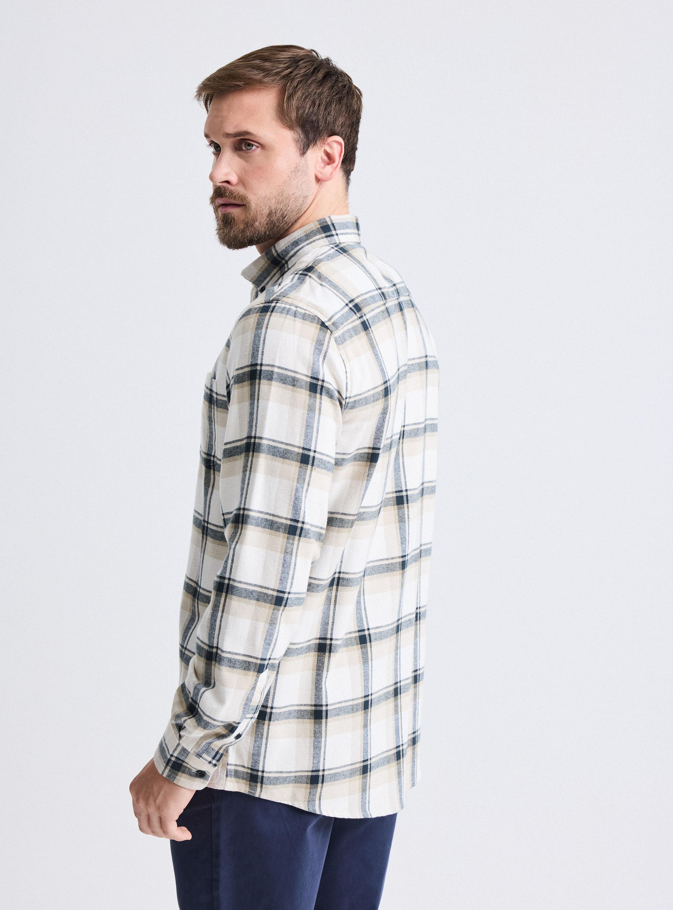Camisa Franela Cuadros Multicolor-1