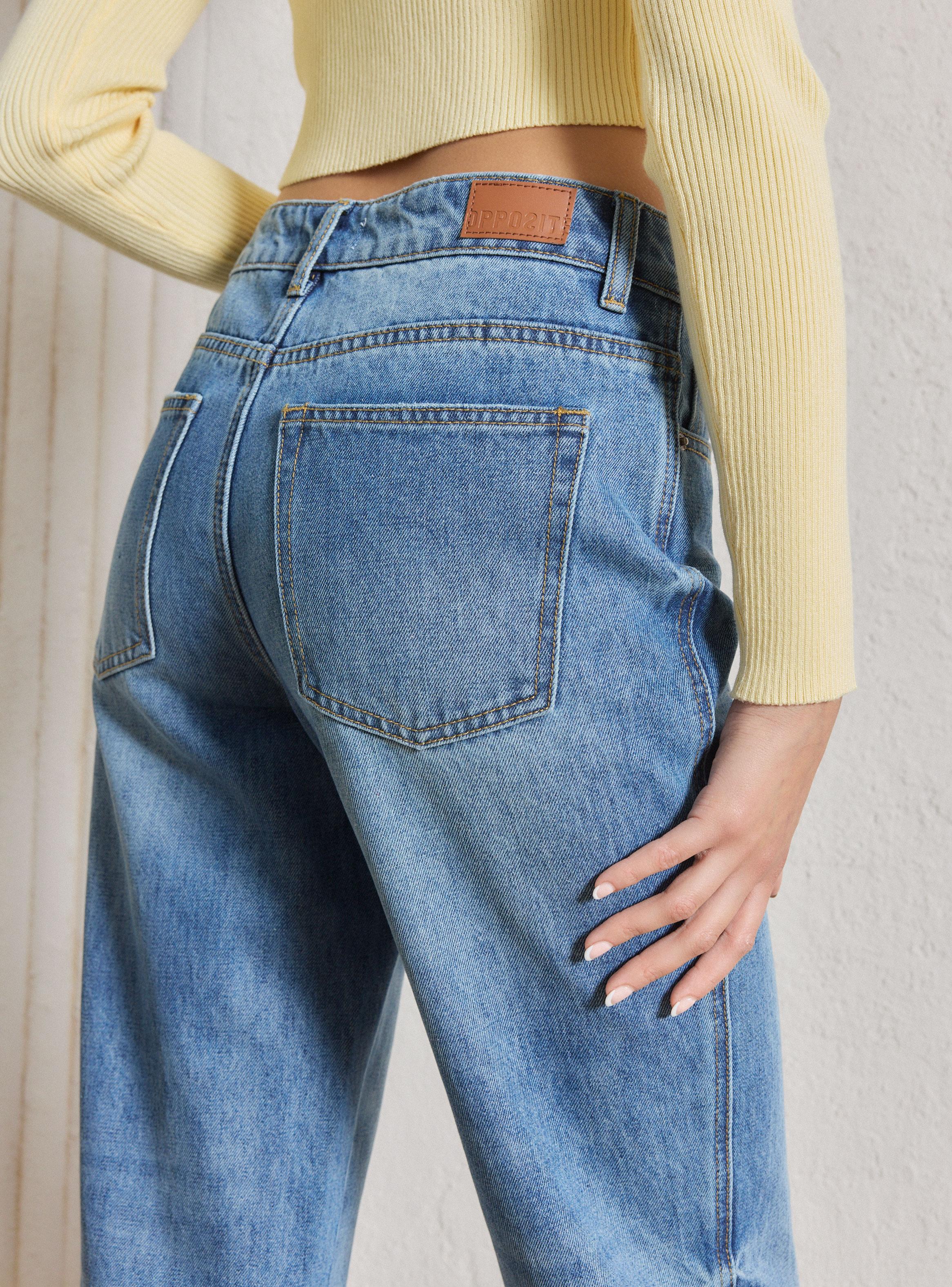 Jeans Straight Lavados Clásicos-3