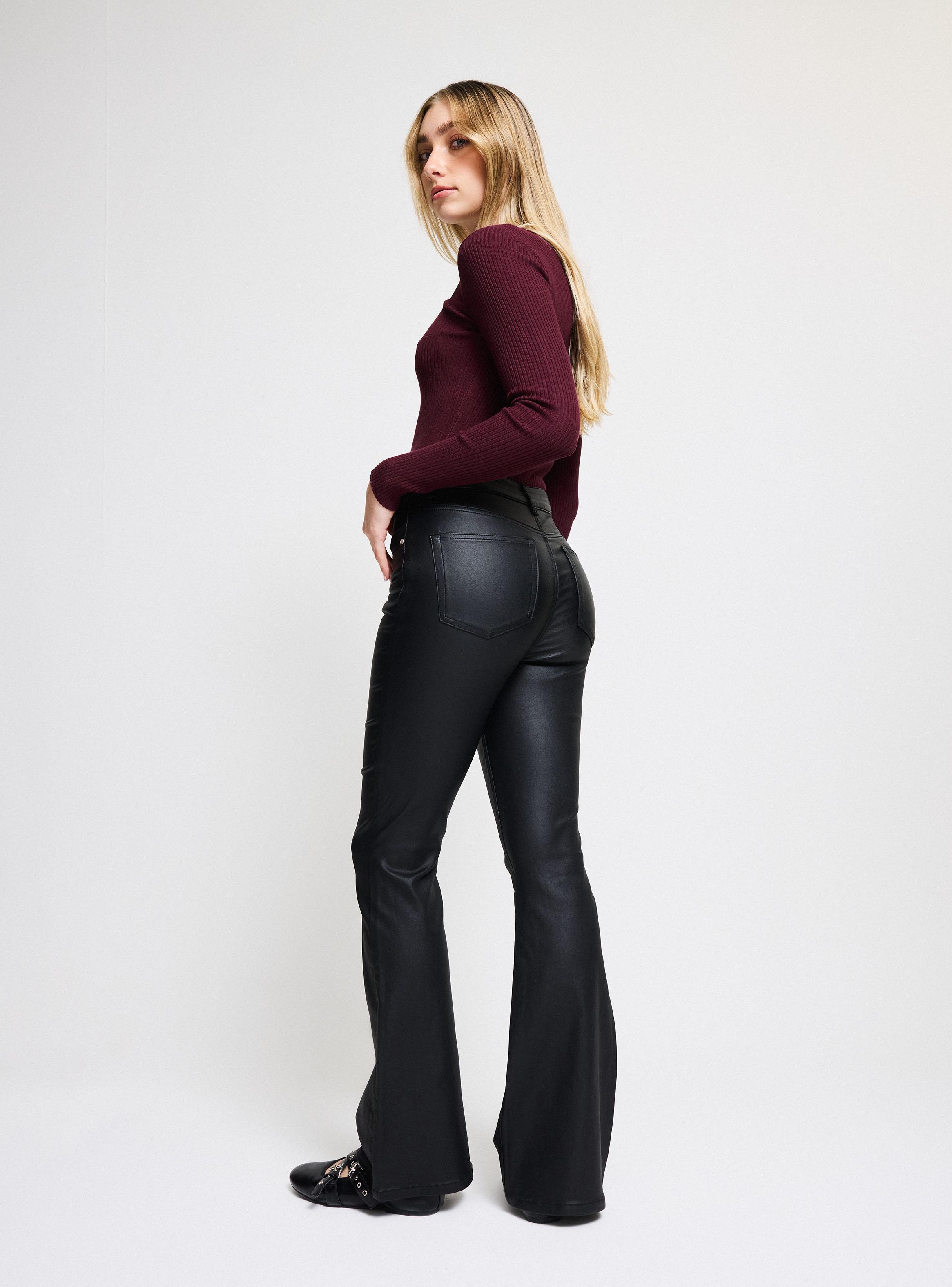 Jeans Flare Coated-5