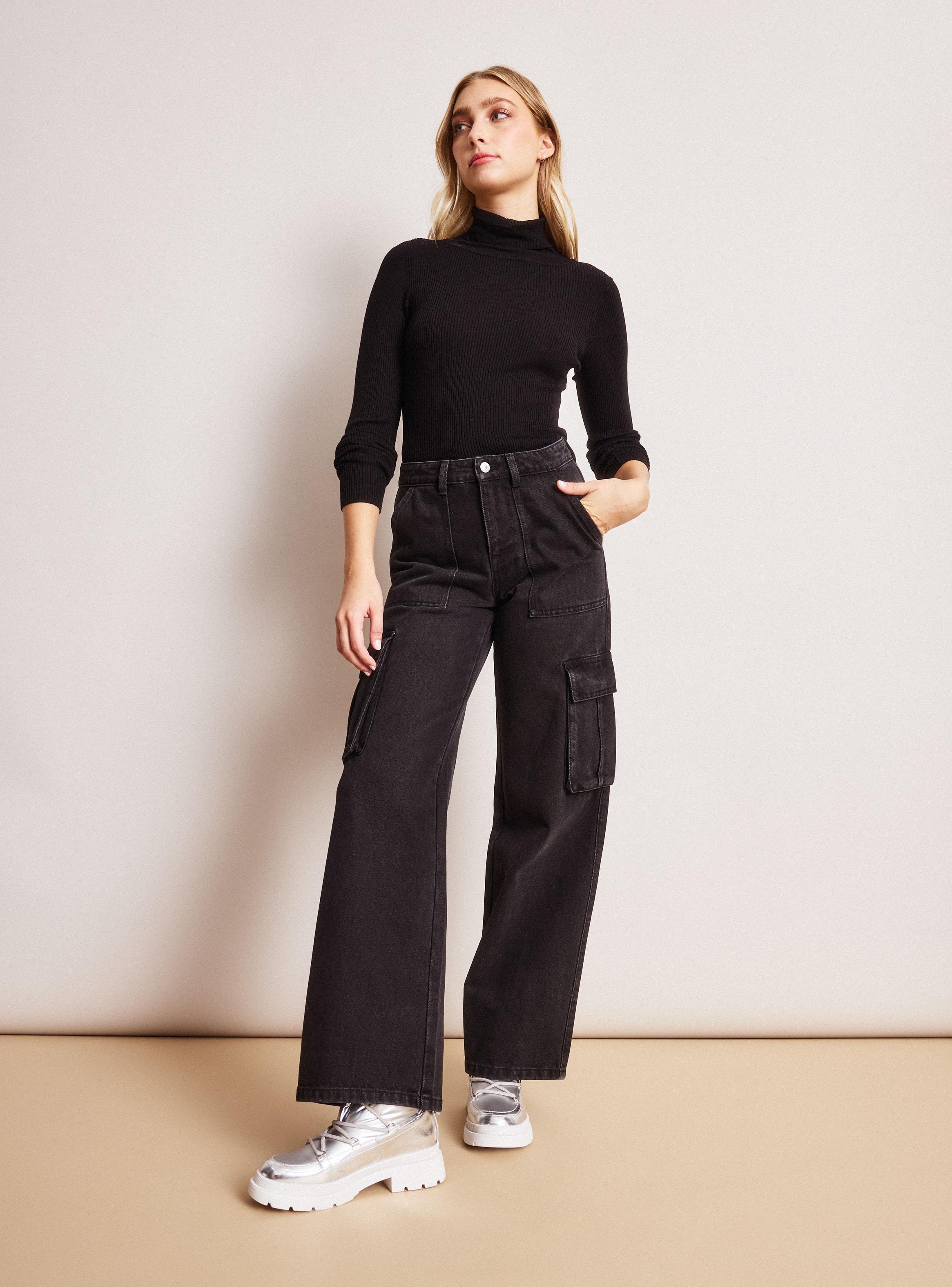 Jeans Bolsillos Cargo Costado-4