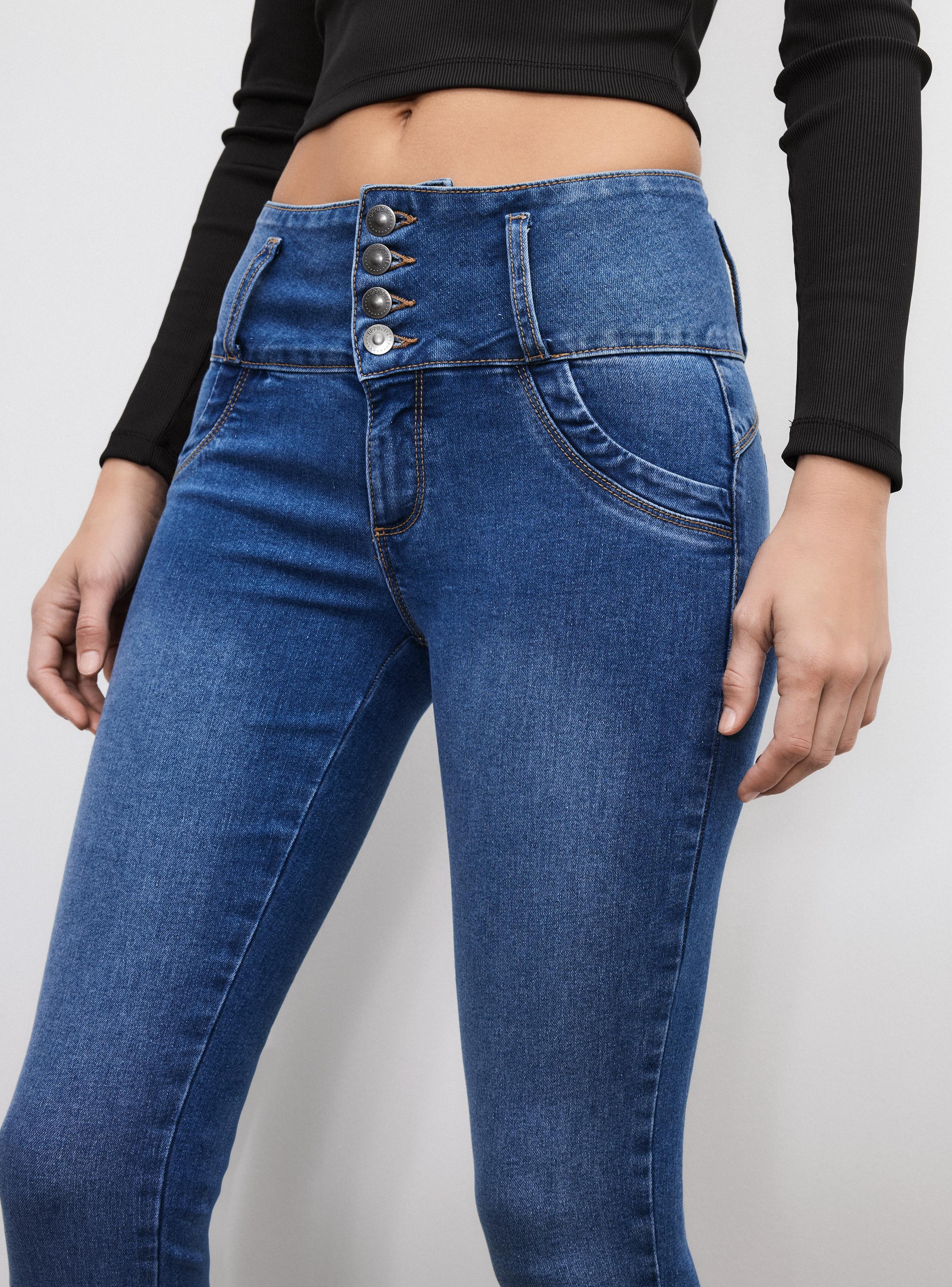 Jeans Pretina Alta 4 Botones-2