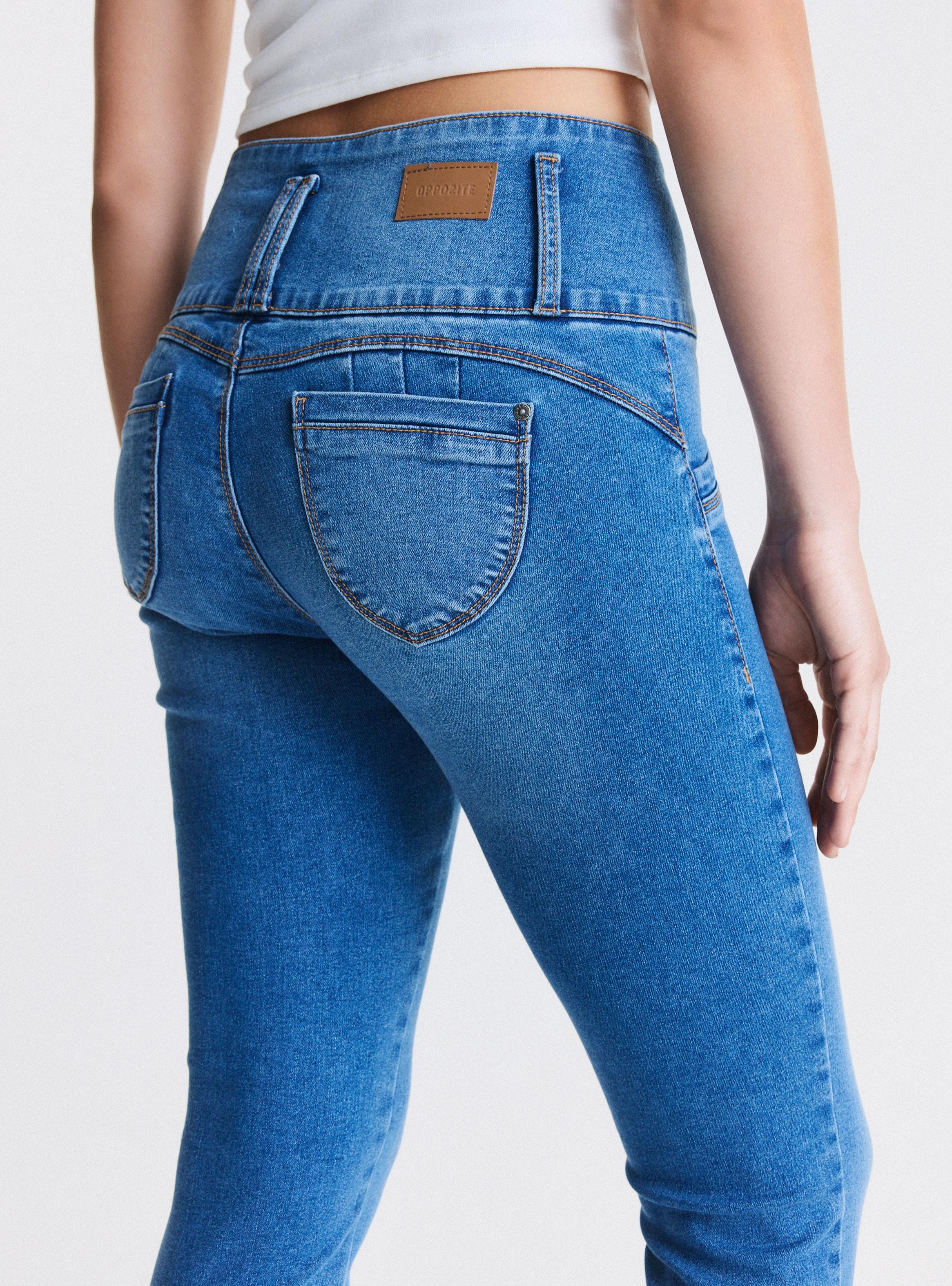 Jeans Pretina Alta 4 Botones-3