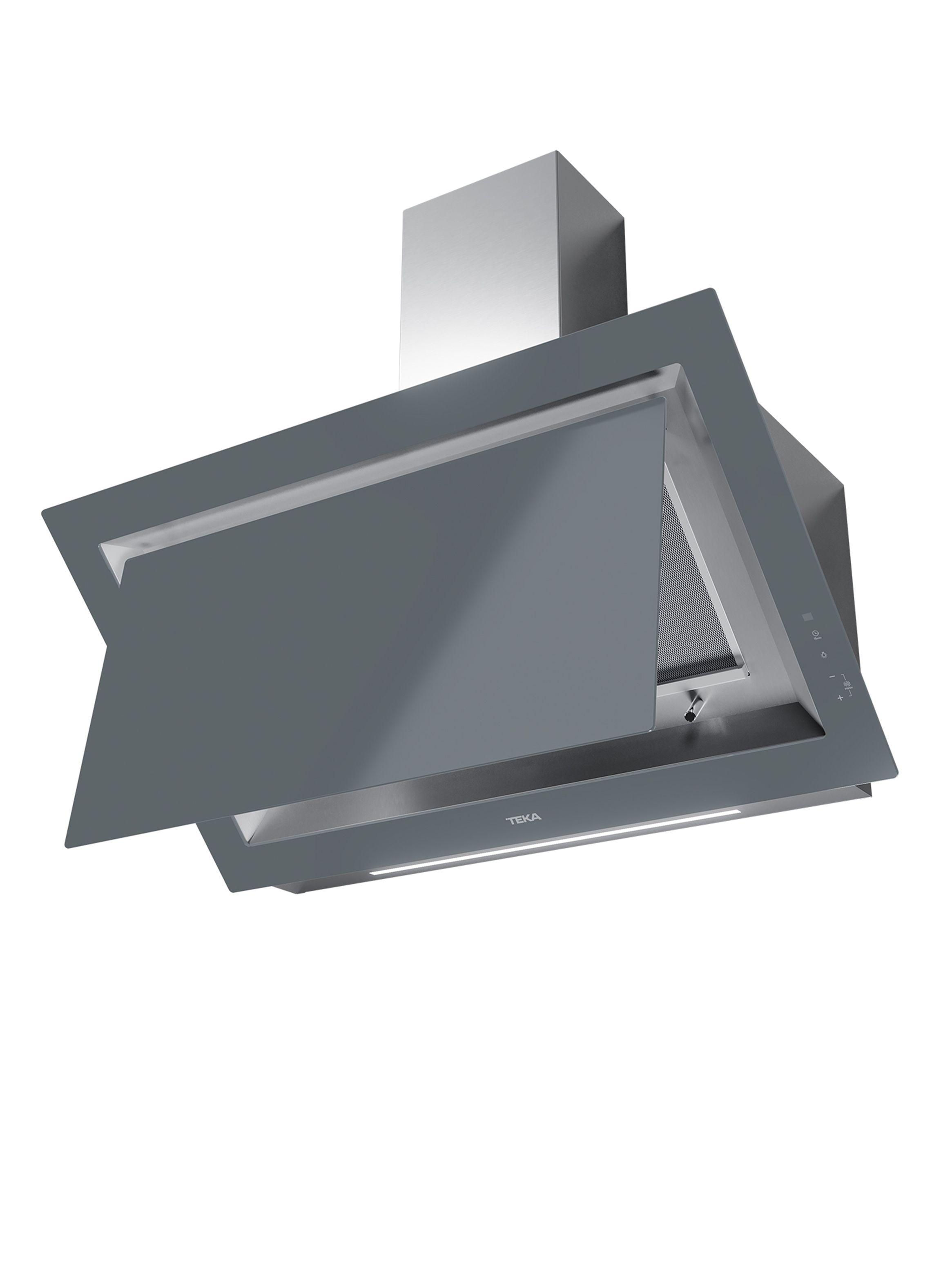 Campana Decorativa Vertical DLV 98660 TOS ST Cristal Gris-4