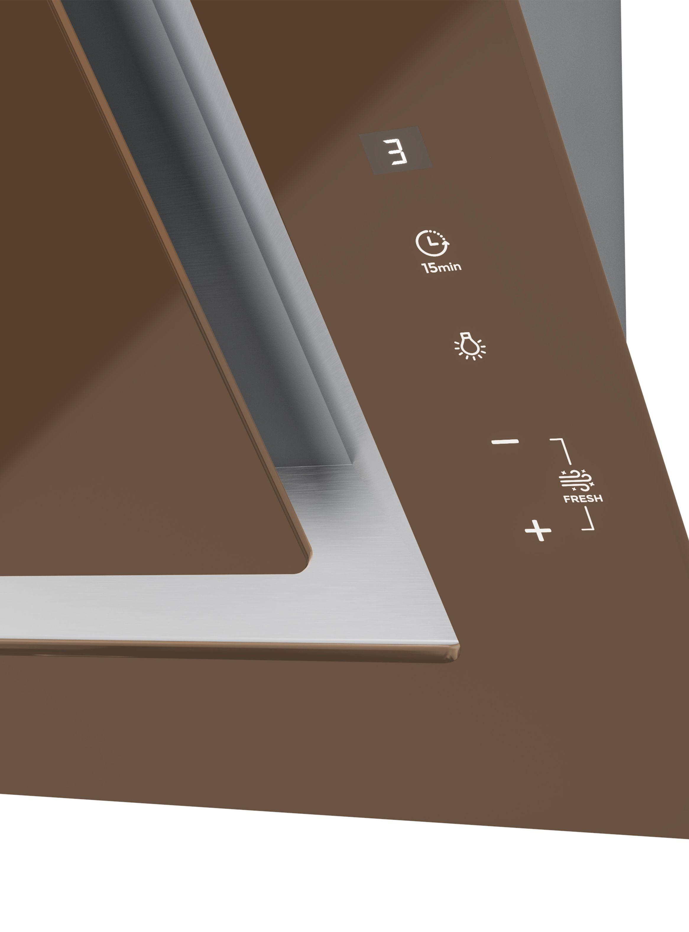 Campana Decorativa Vertical DLV 98660 TOS LB Cristal Café-6