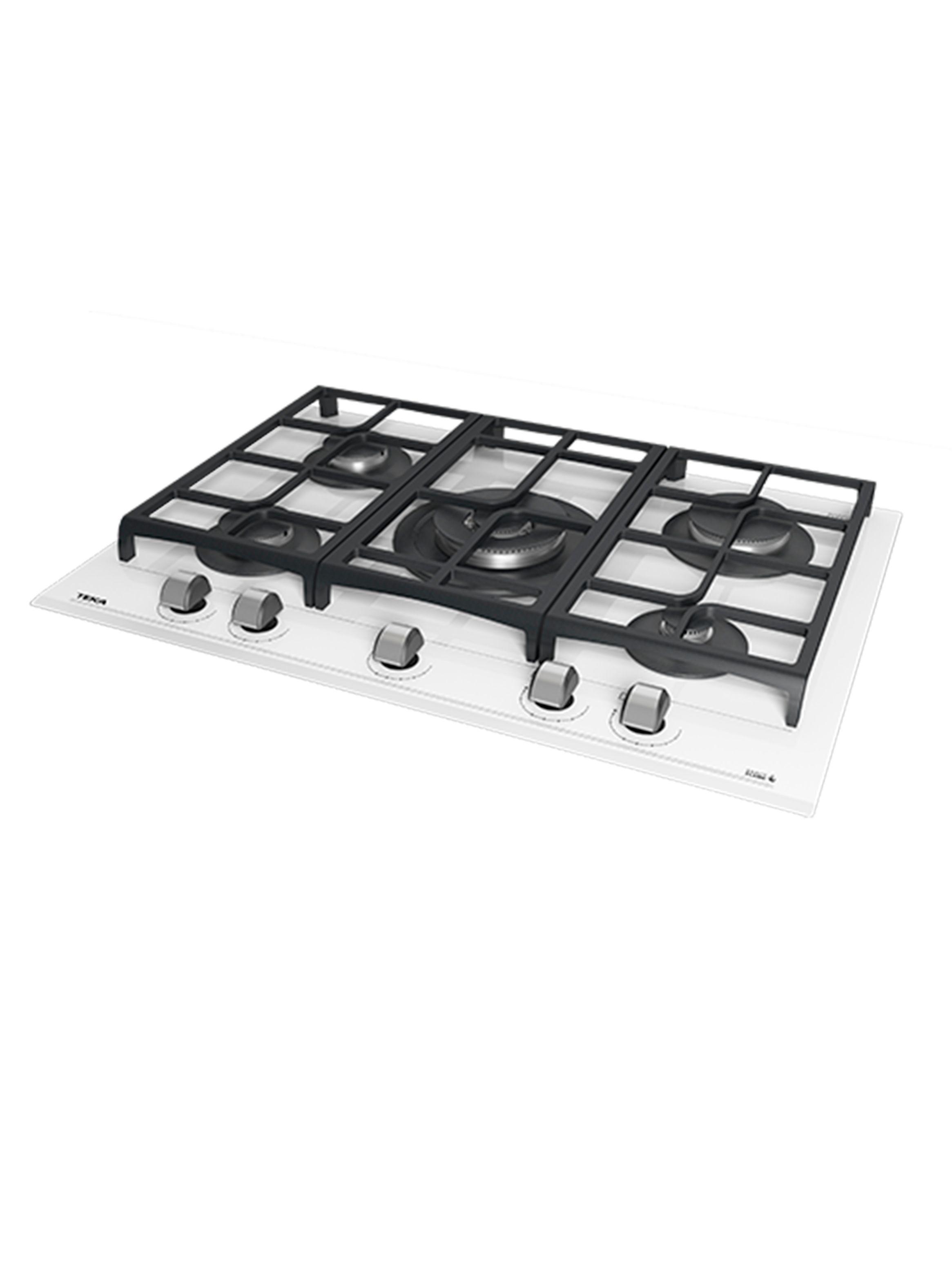 Cocina Cristal Gas GZC 75330 XBB WH Blanco-2