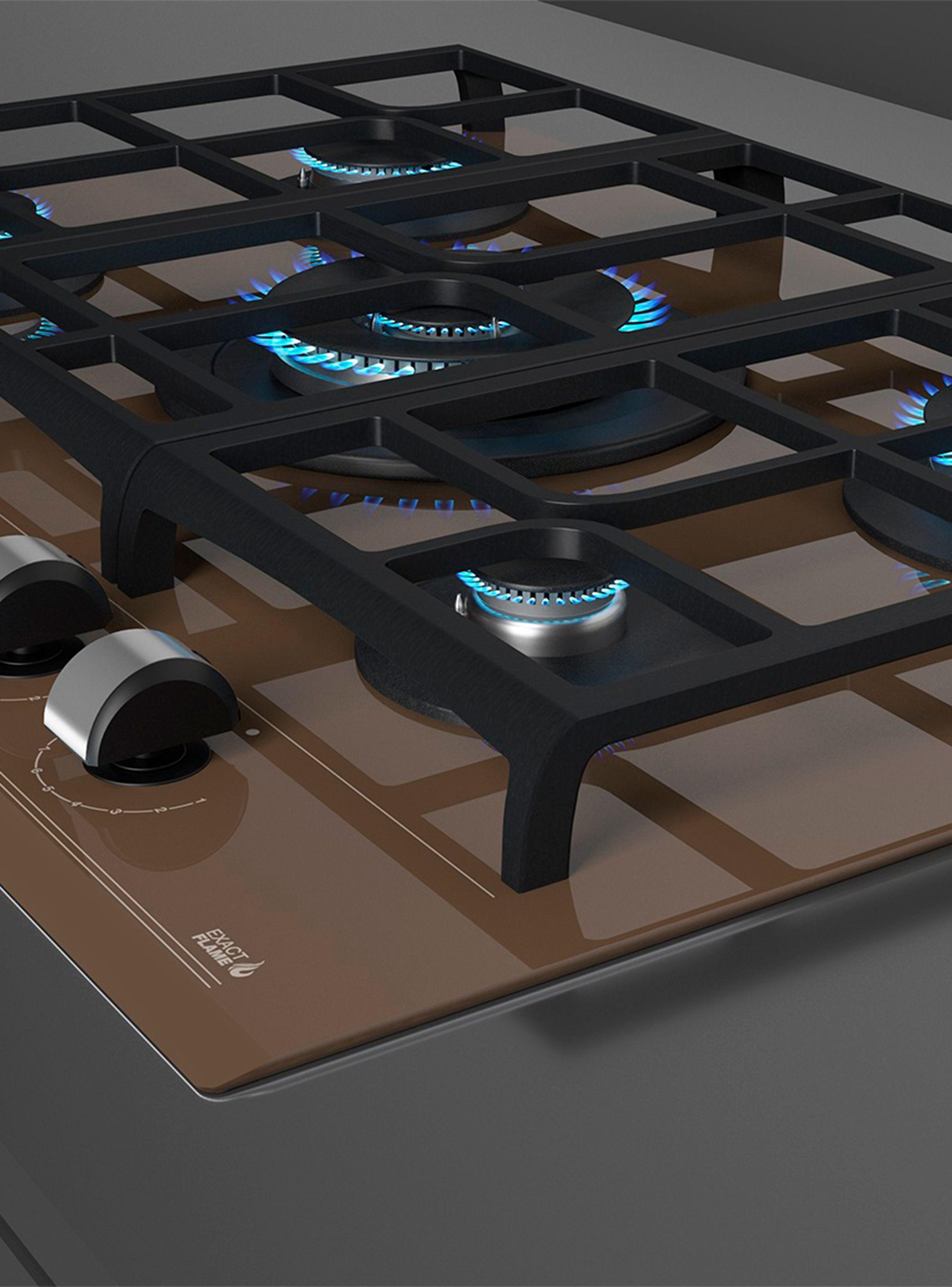 Cocina Cristal Gas GZC 75330 XBB LB Café-5