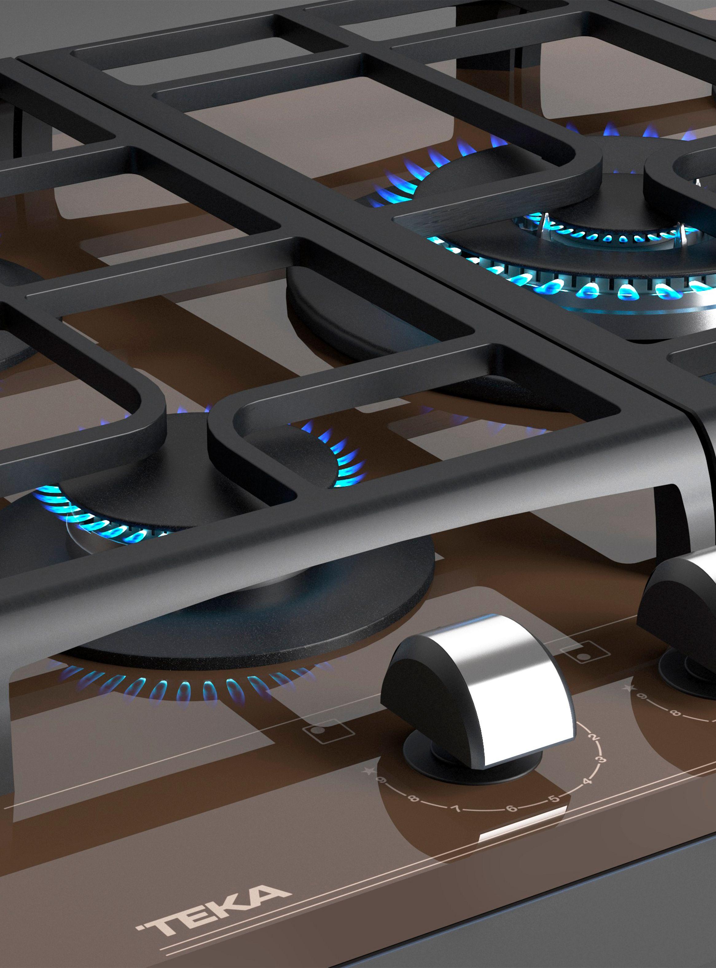 Cocina Cristal Gas GZC 75330 XBB LB Café-3