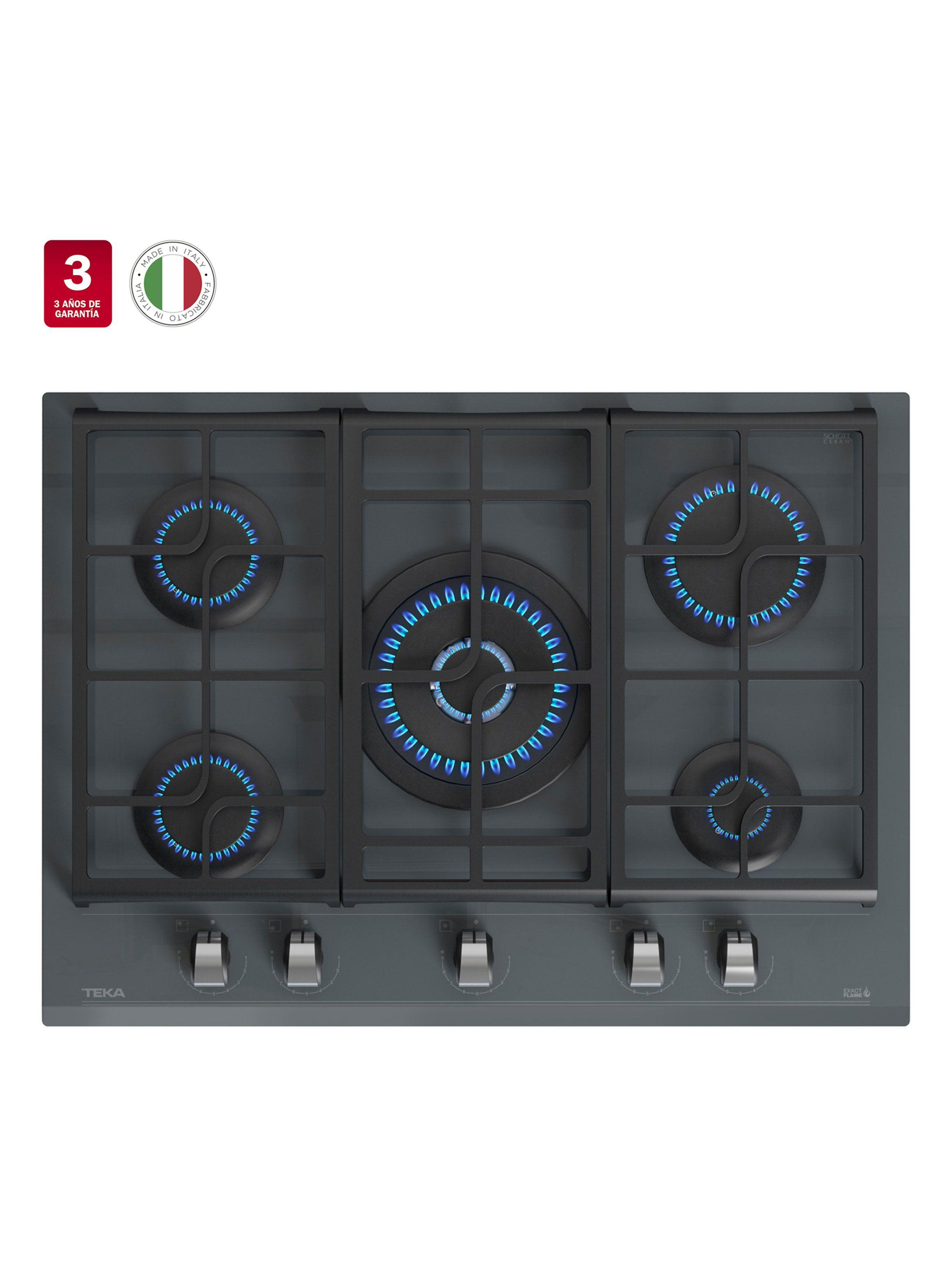 Cocina Cristal Gas GZC 75330 XBB ST Gris-1