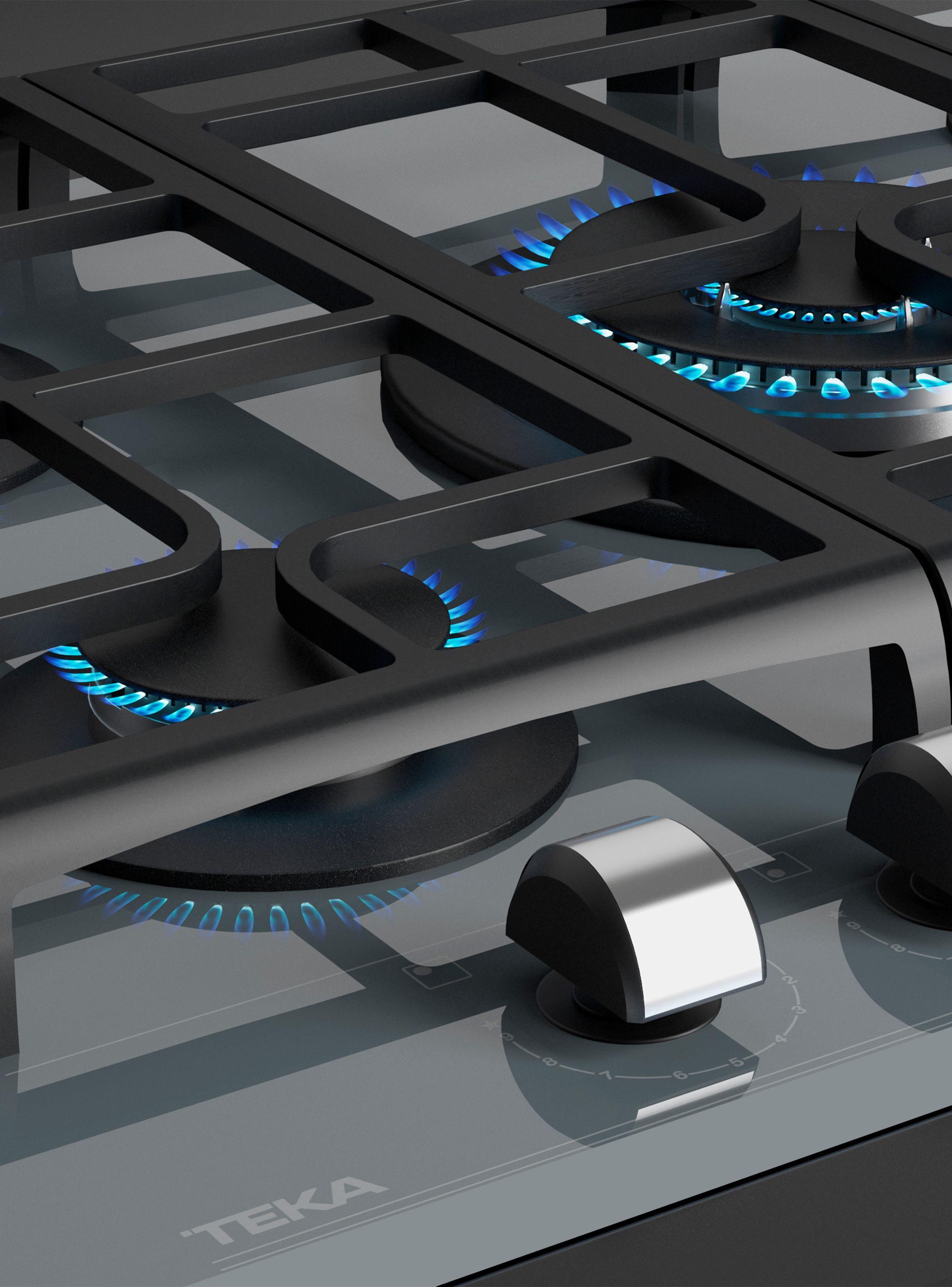 Cocina Cristal Gas GZC 75330 XBB ST Gris-3