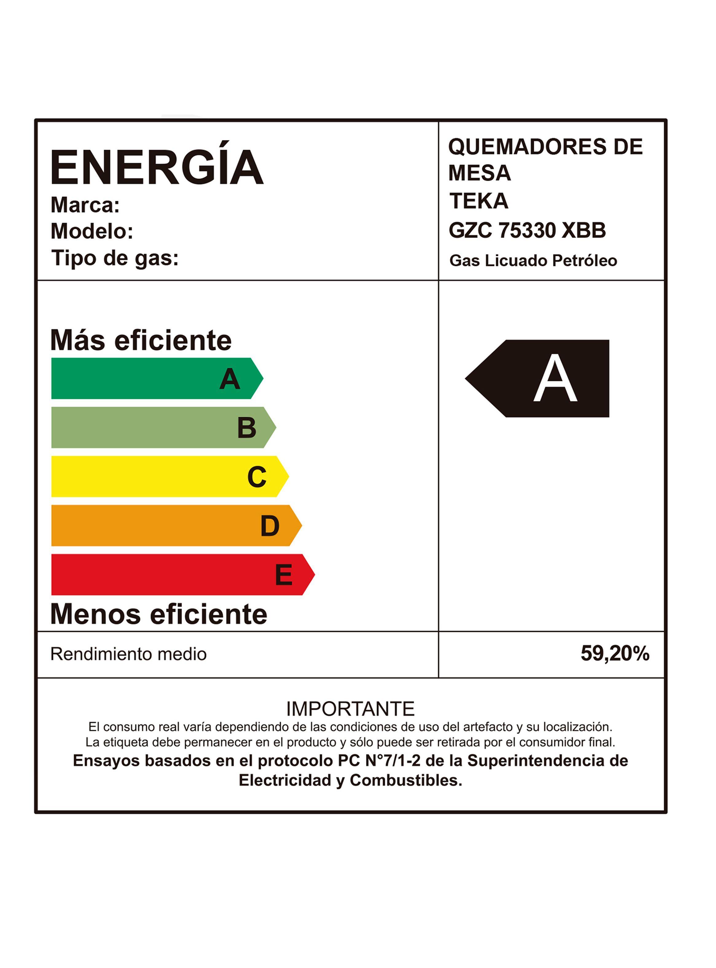 Cocina Cristal Gas GZC 75330 XBB ST Gris-6