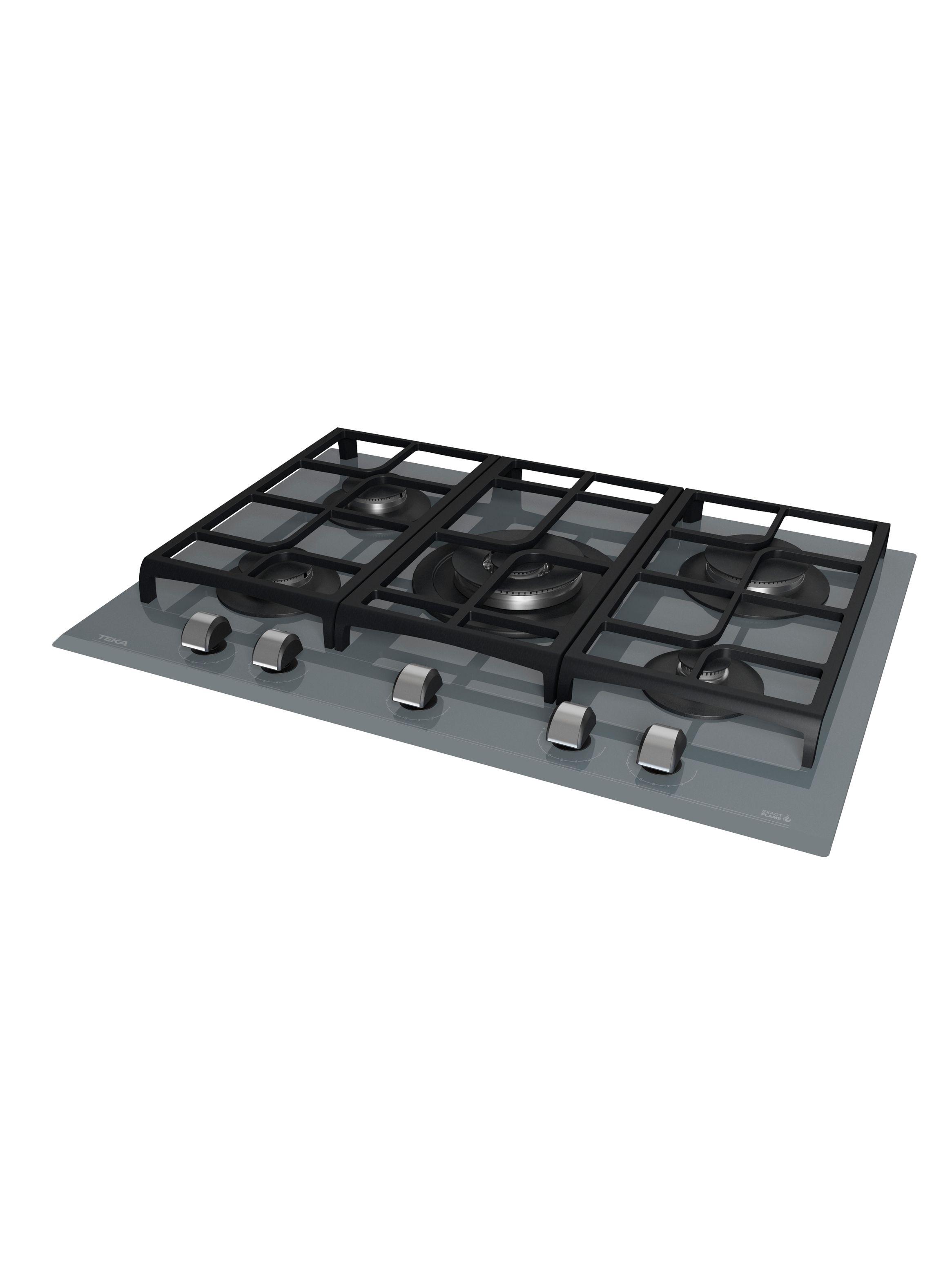 Cocina Cristal Gas GZC 75330 XBB ST Gris-2