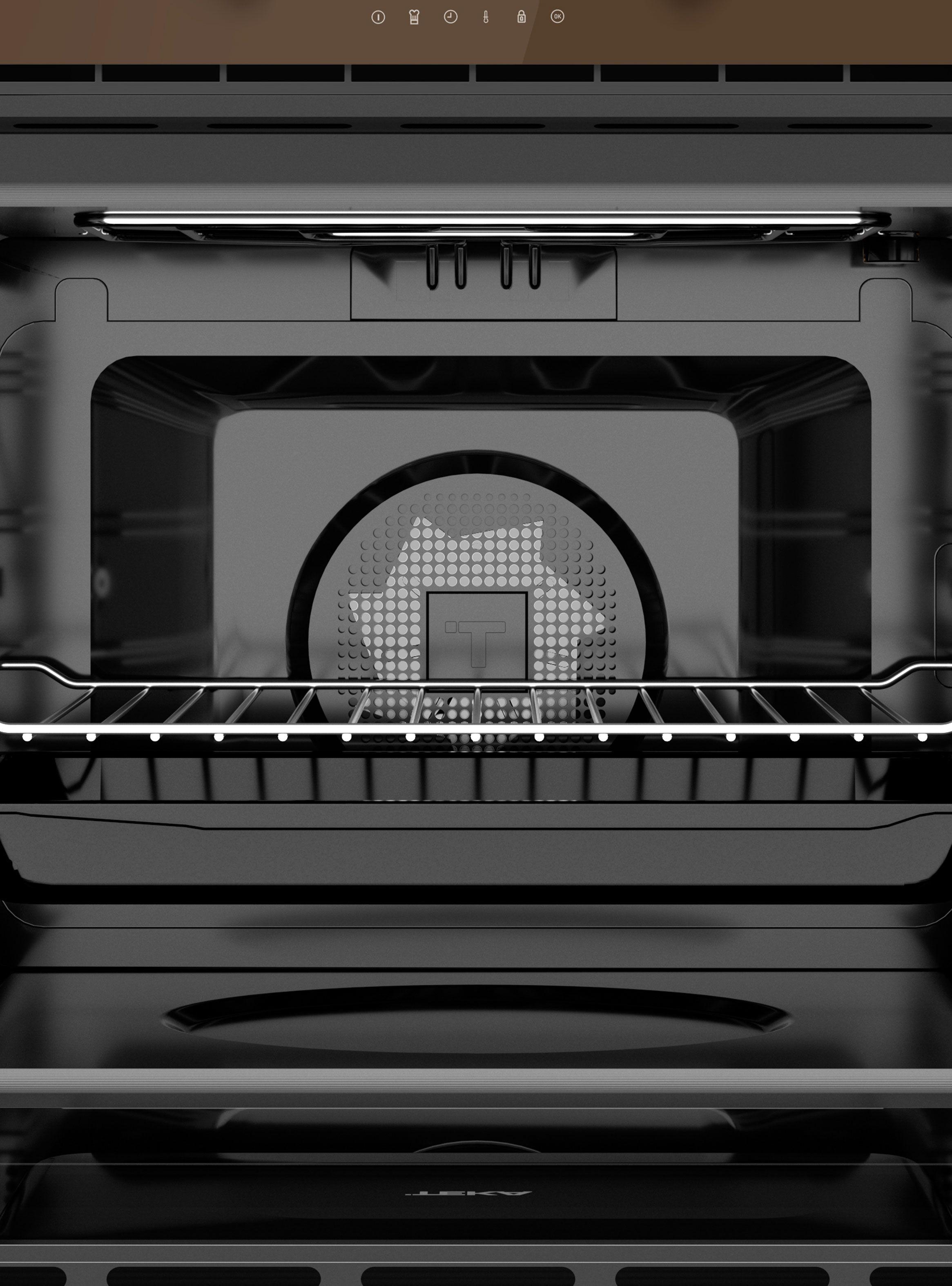 Horno Eléctrico Multifunción HLB 8600 LB Café-2