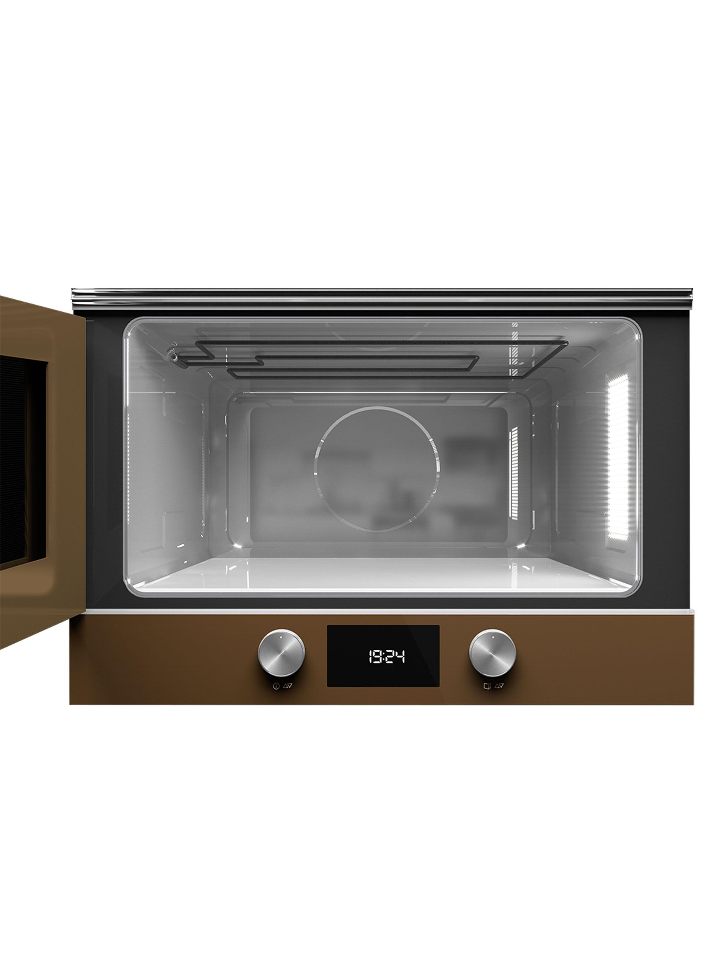 Horno Microondas Empotrable + Grill Frente Cristal ML-8220 BIS L LB Café-3