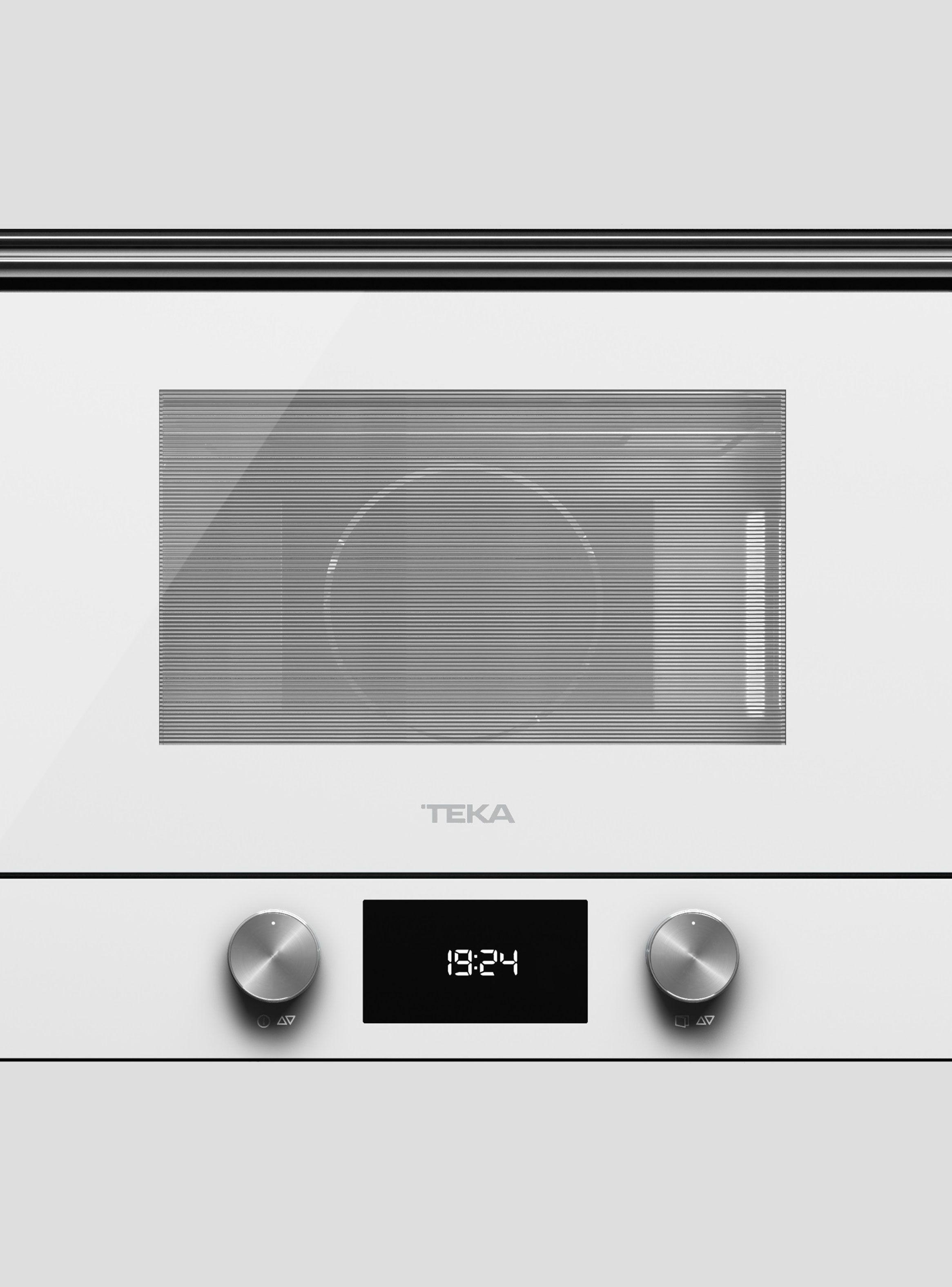 Horno Microondas Empotrable + Grill Frente Cristal ML 8220 L WH Blanco-4