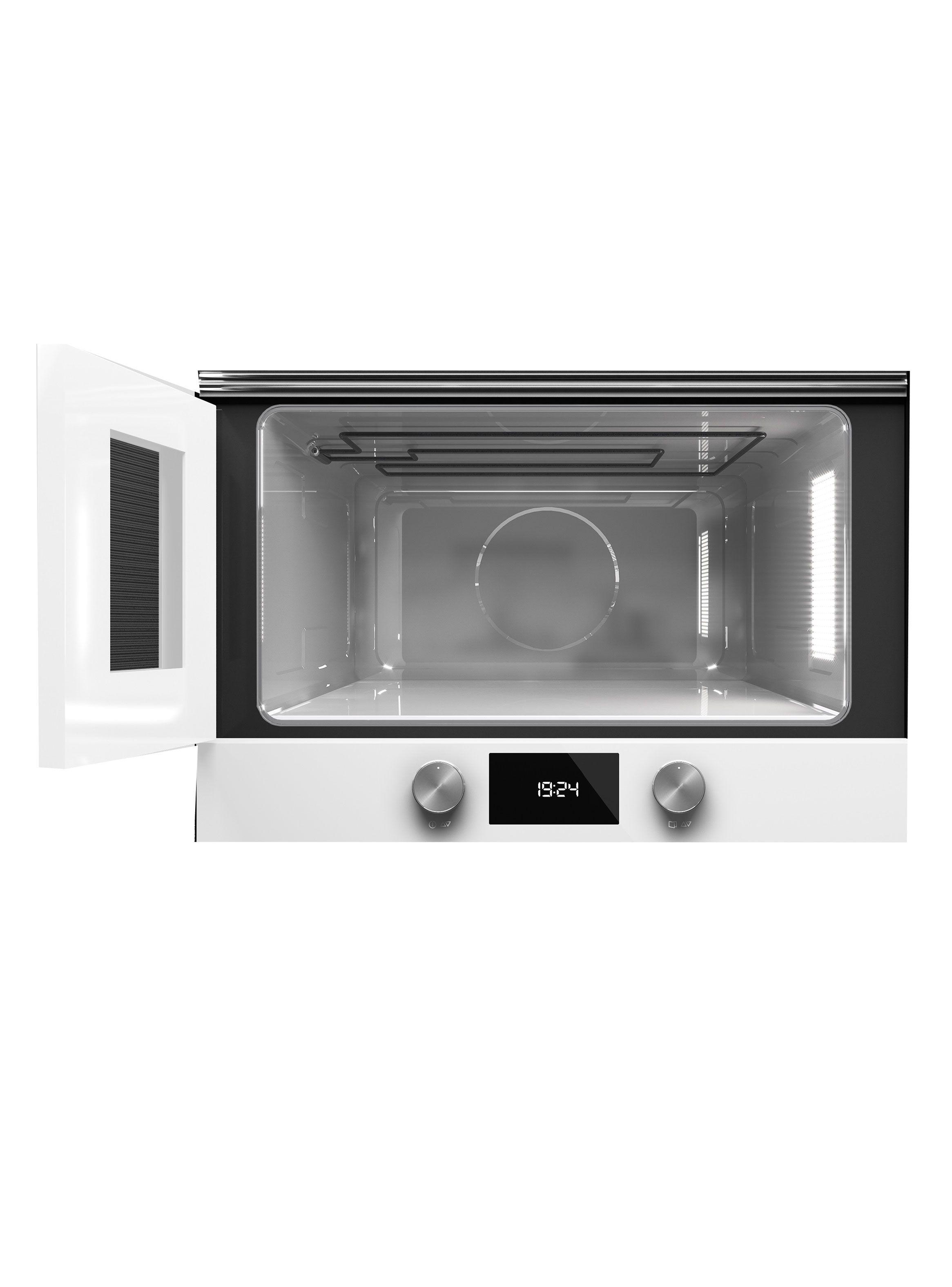 Horno Microondas Empotrable + Grill Frente Cristal ML 8220 L WH Blanco-2