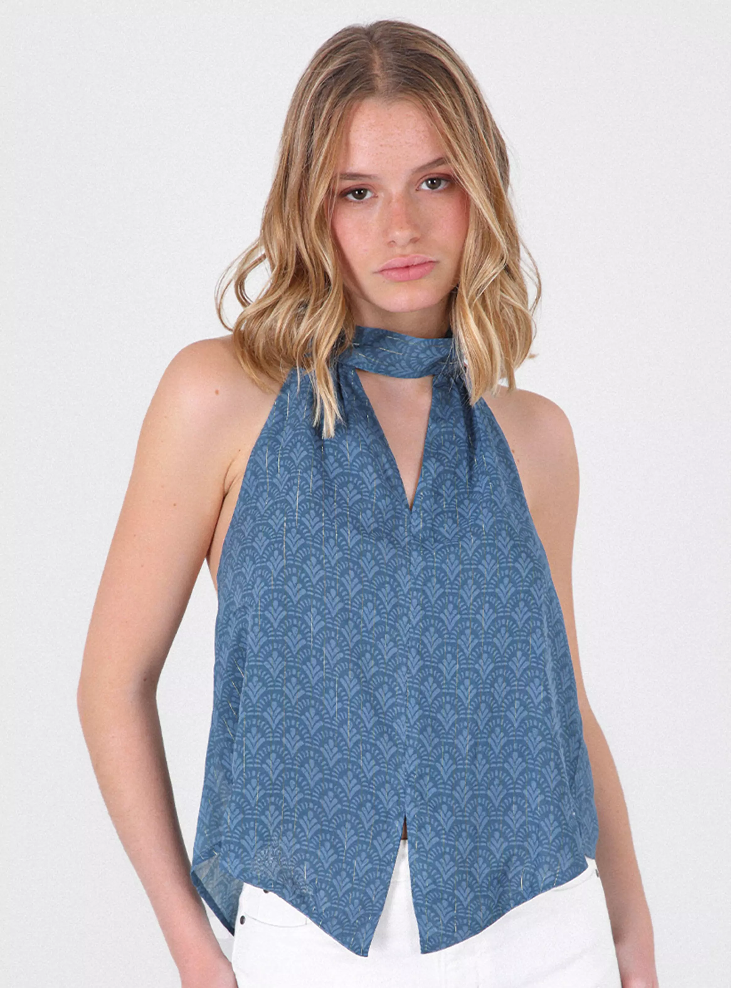 Top Halter Blue-0