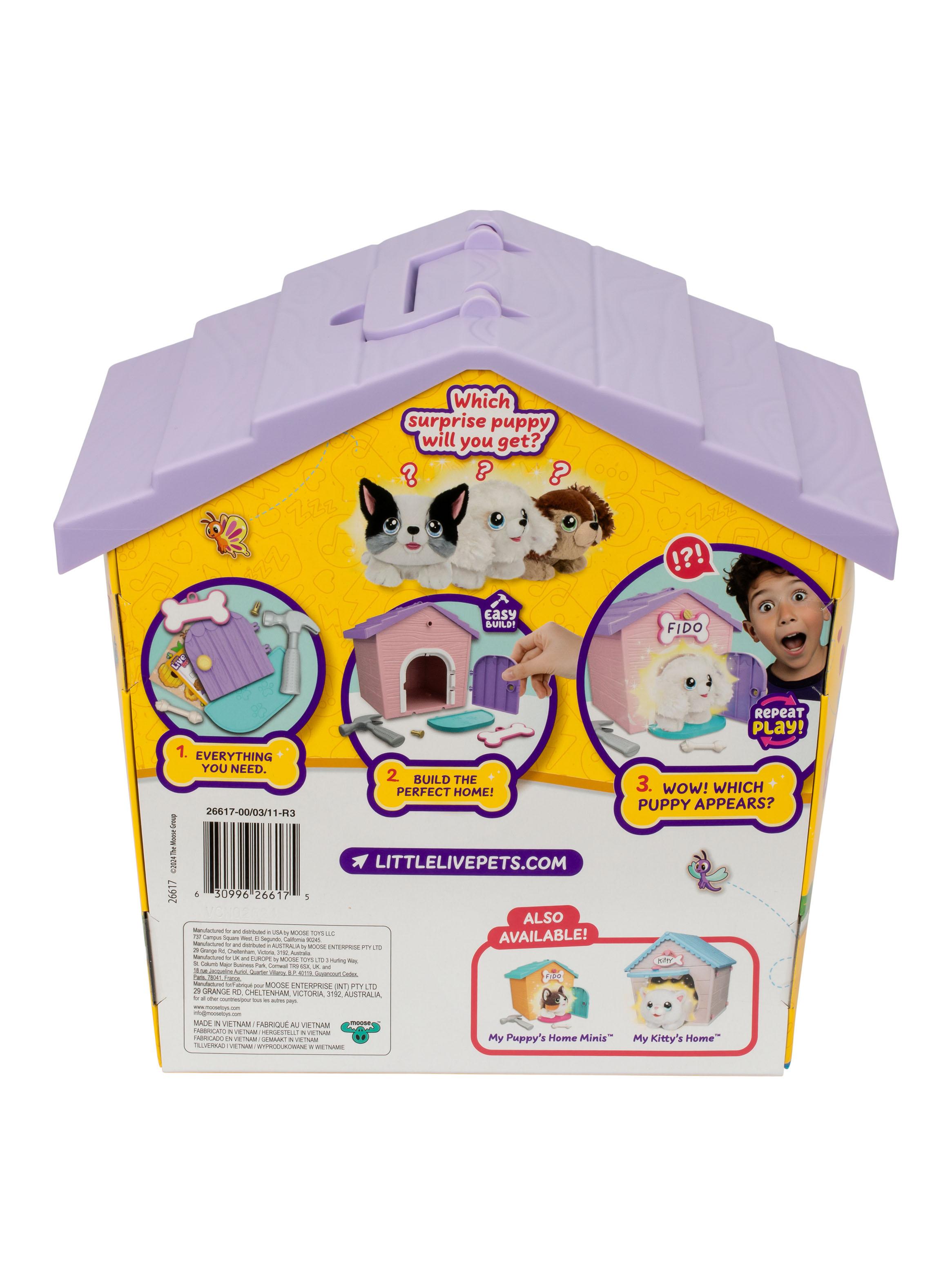 Peluche Little Live Pets Casa Perrito Set Juego Mini-3