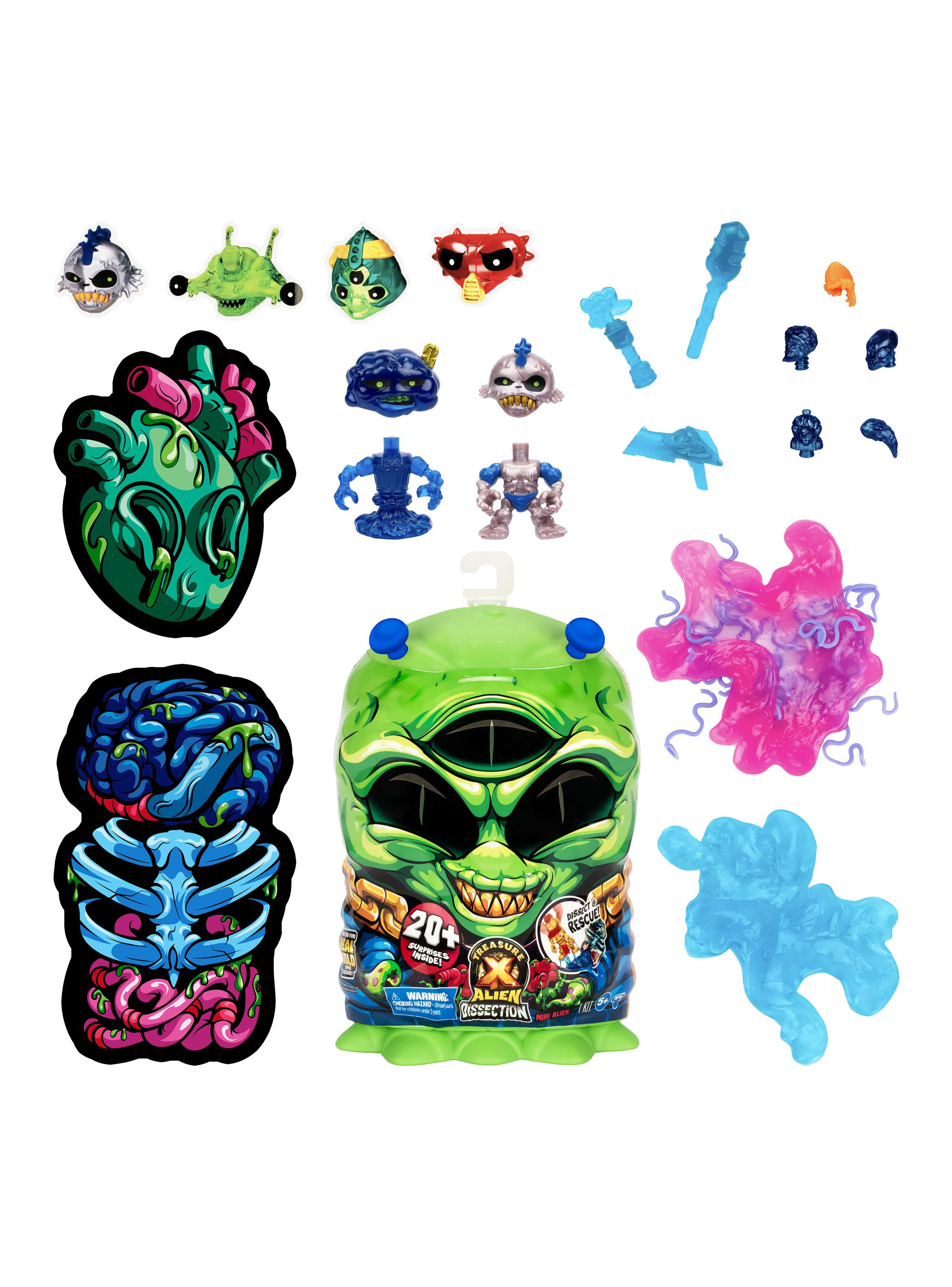 Figura de Acción Treasure X Dissection Mini Alien 20 Sorpresas-1