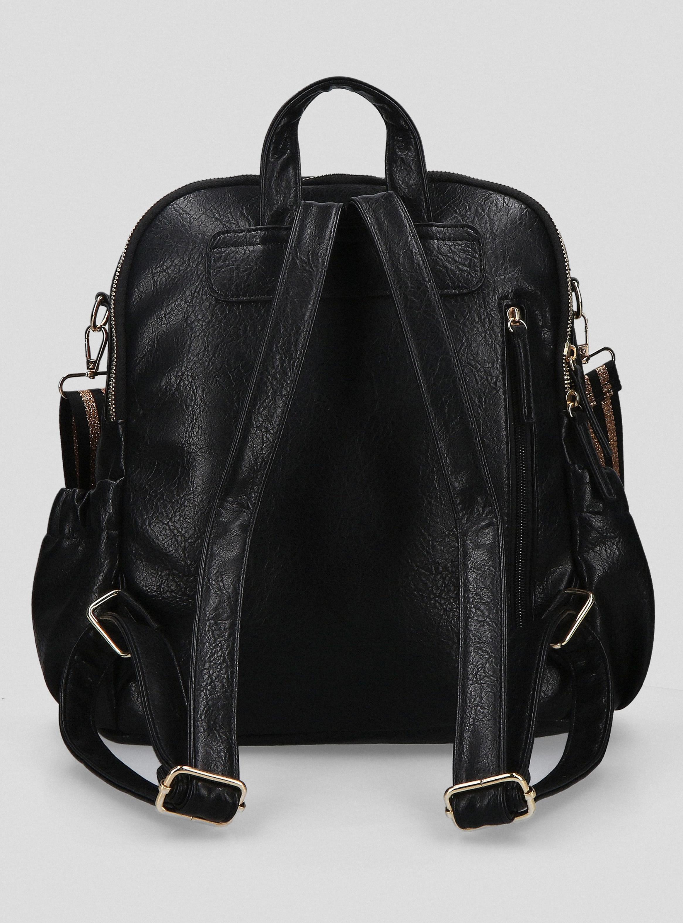 Mochila Urbana Ecocuero con Strap de Lurex-3