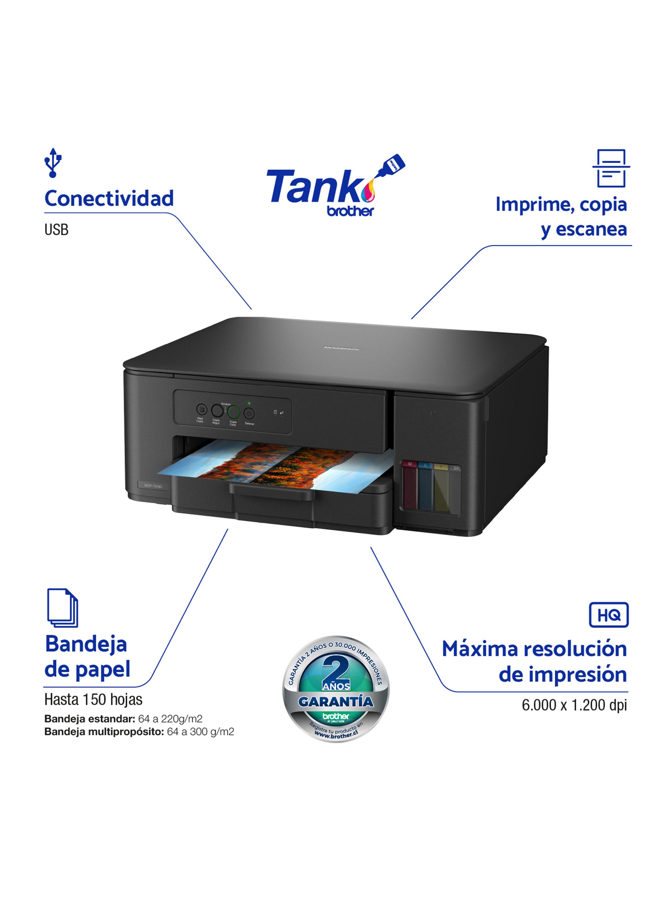 Impresoras Tinta Continua Multifuncional DCPT230 Negro-3