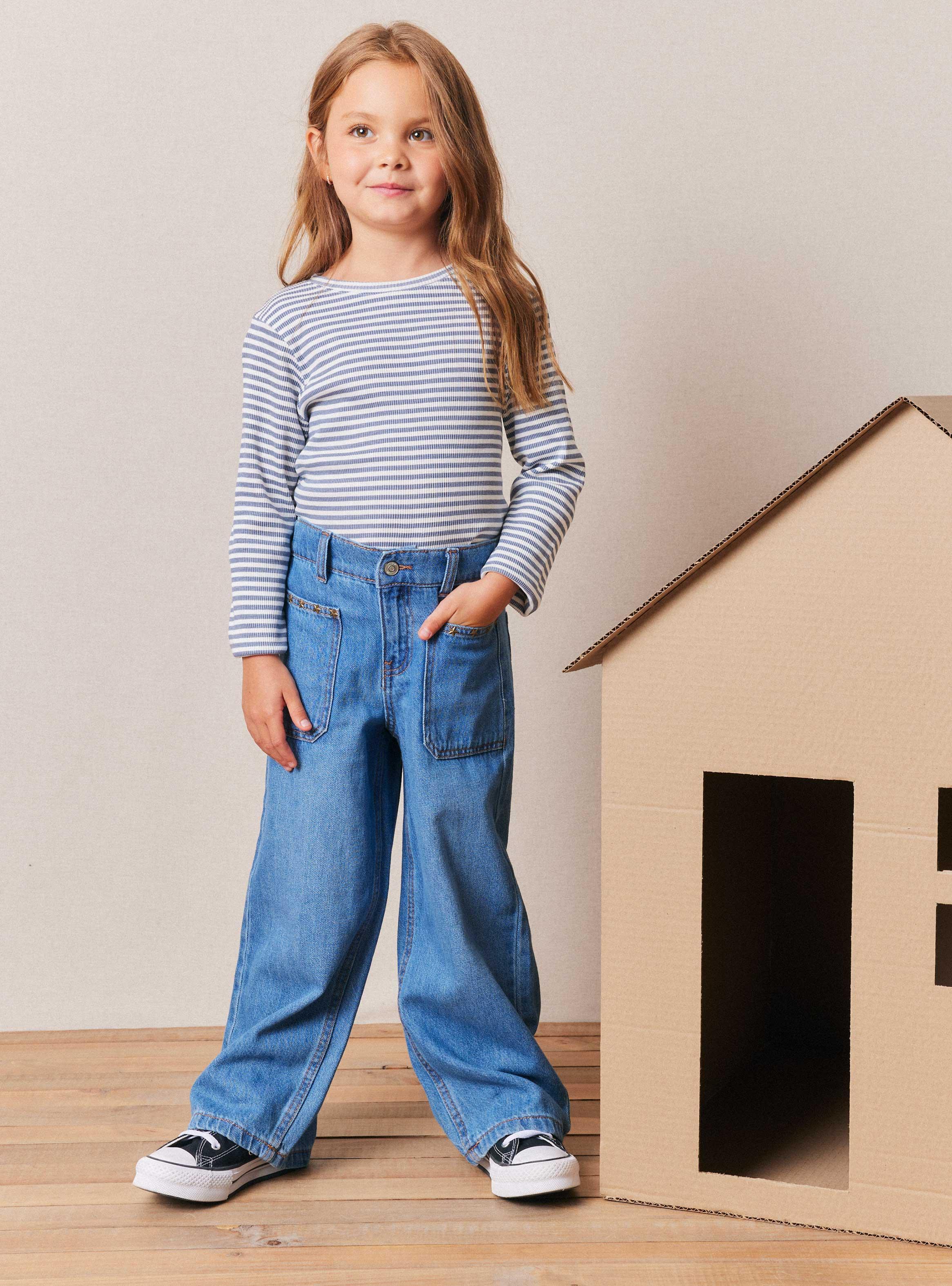 Jeans Pierna Ancha Bolsillos Tachas-3