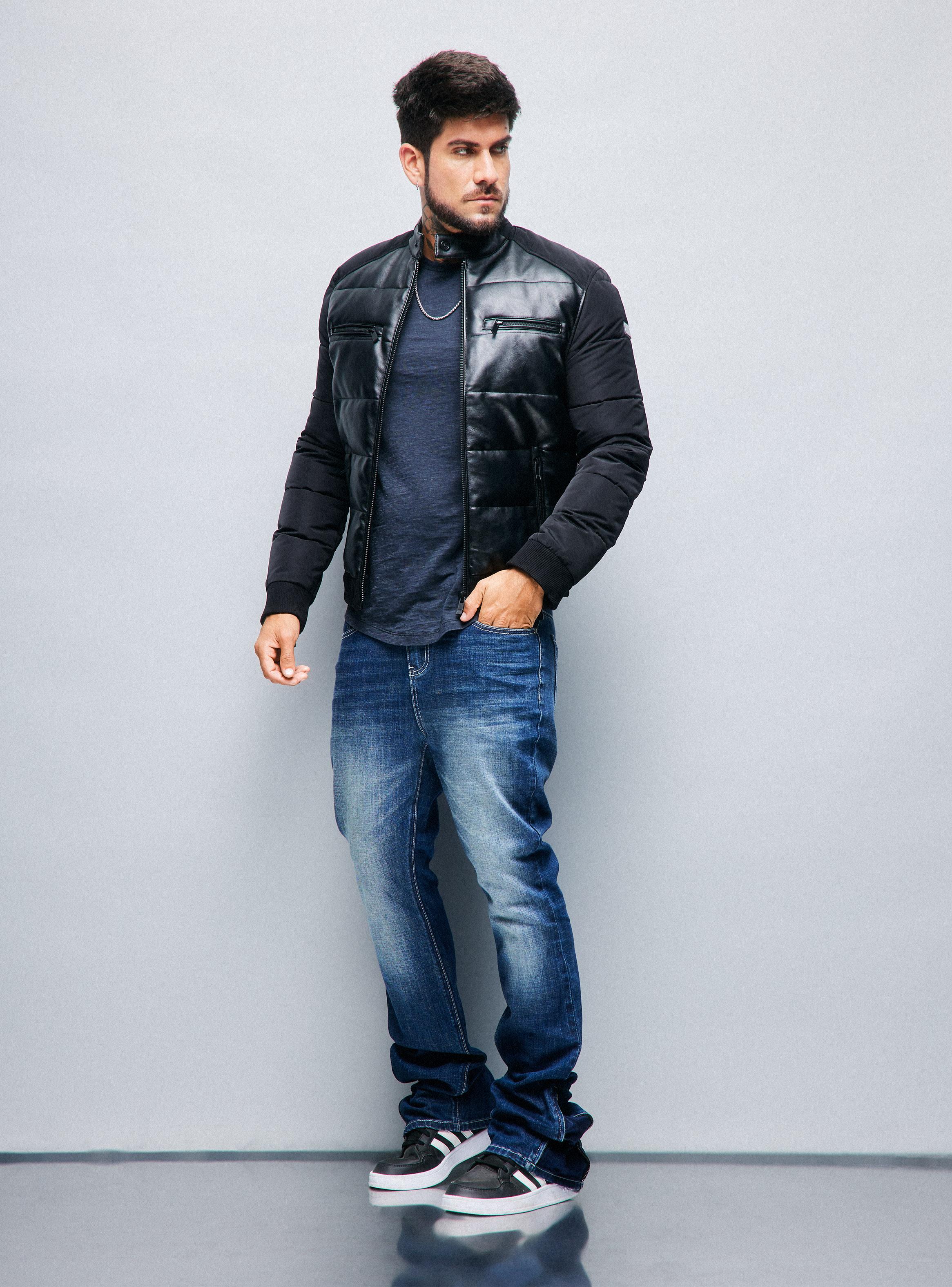 Jeans Lavado Fuerte Cierre para Ensanchar a Flare-4