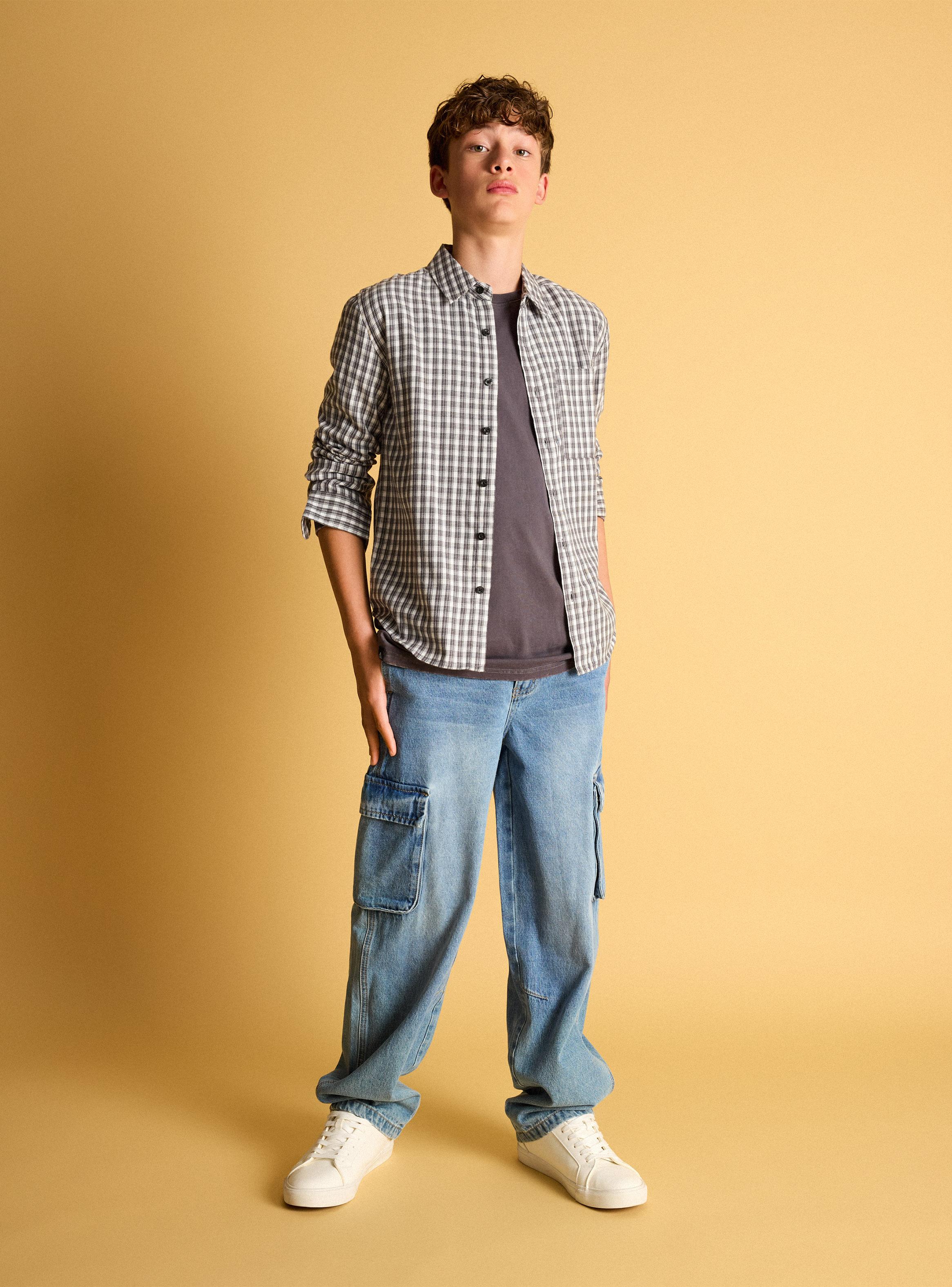 Jeans con Bolsillos Cargo-4