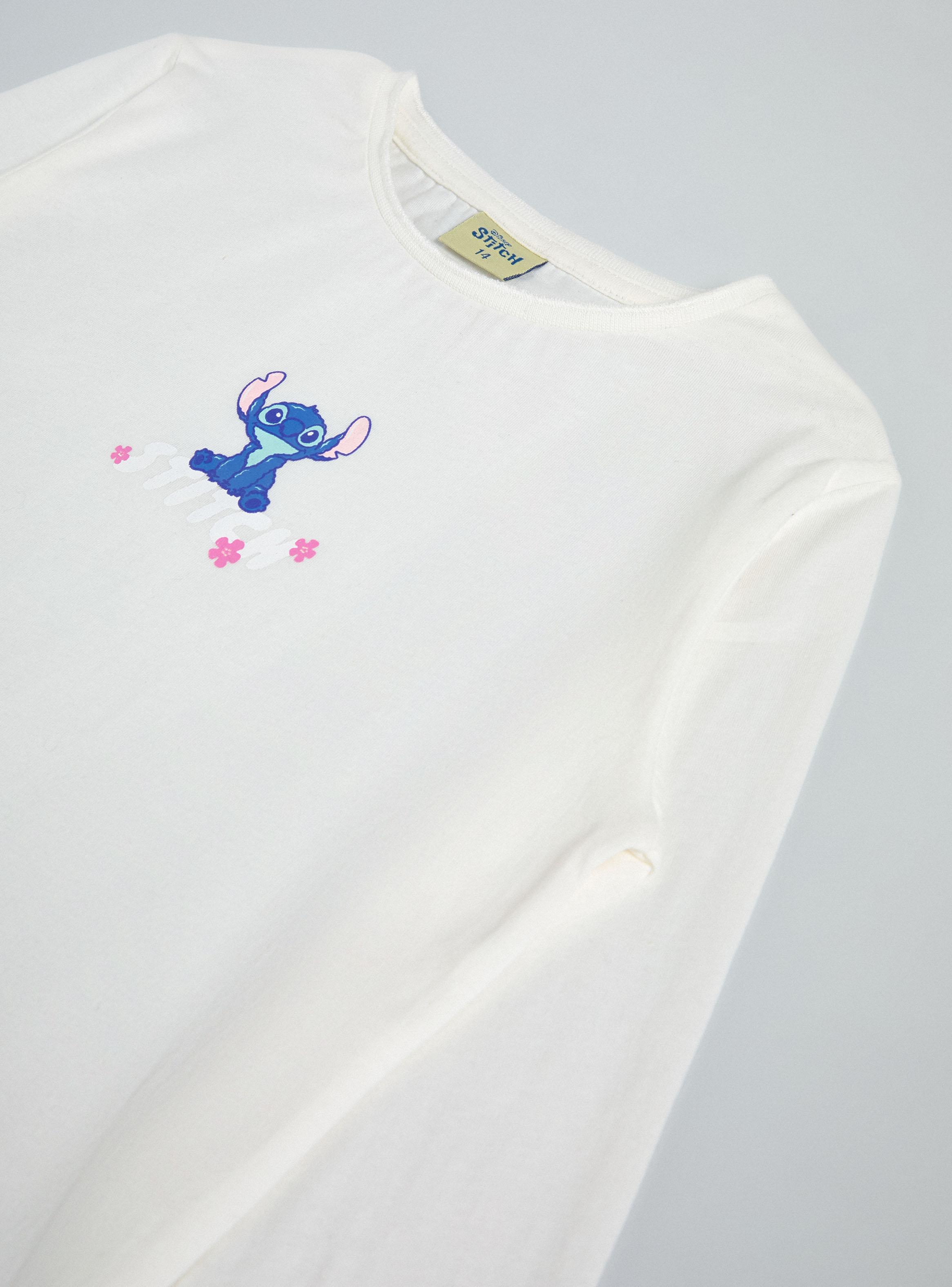 Polera con Focal Print y Terminación Lechuga en Basta-4