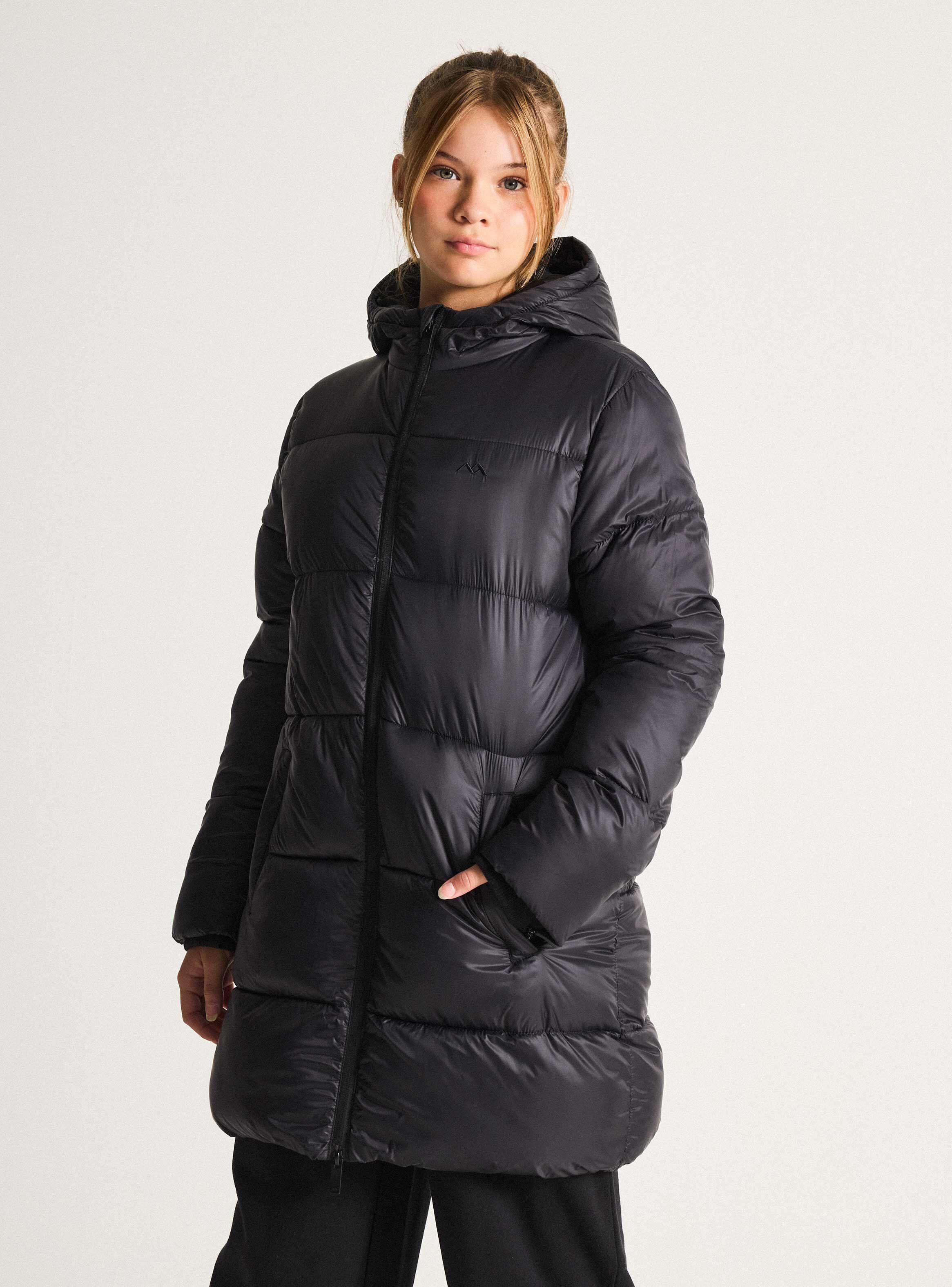 Parka Repelente al Agua Gorro con Piel Desmontable-3