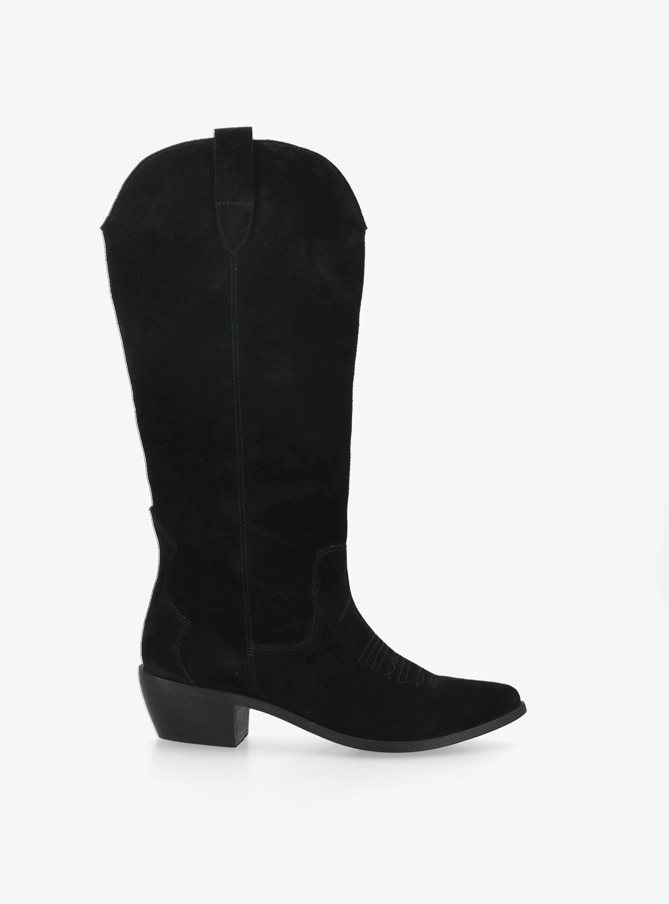 Bota Cuero Western con bordado  Mujer-0