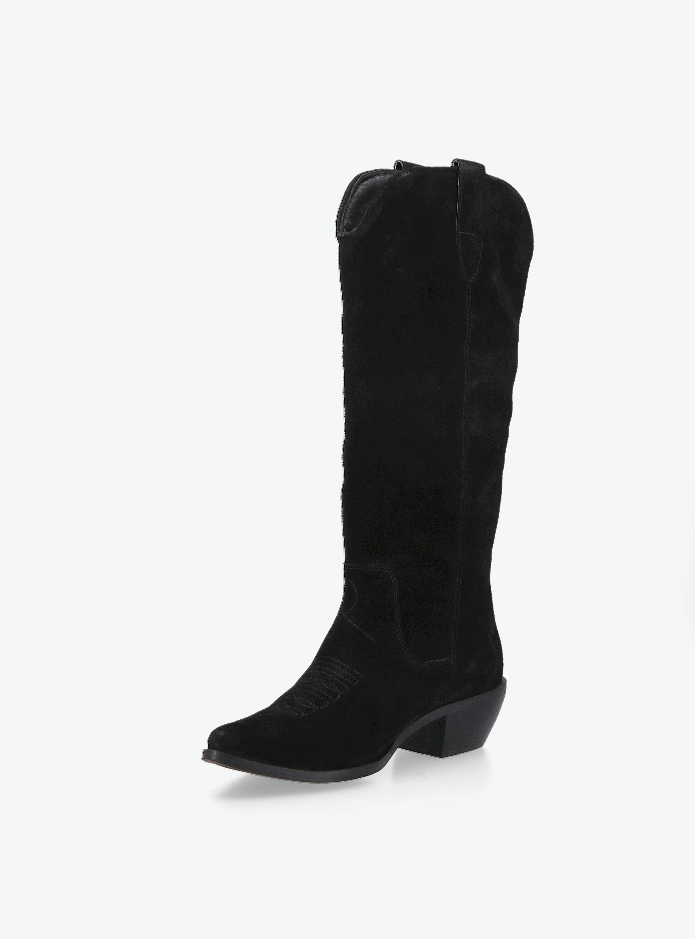 Bota Cuero Western con bordado  Mujer-1